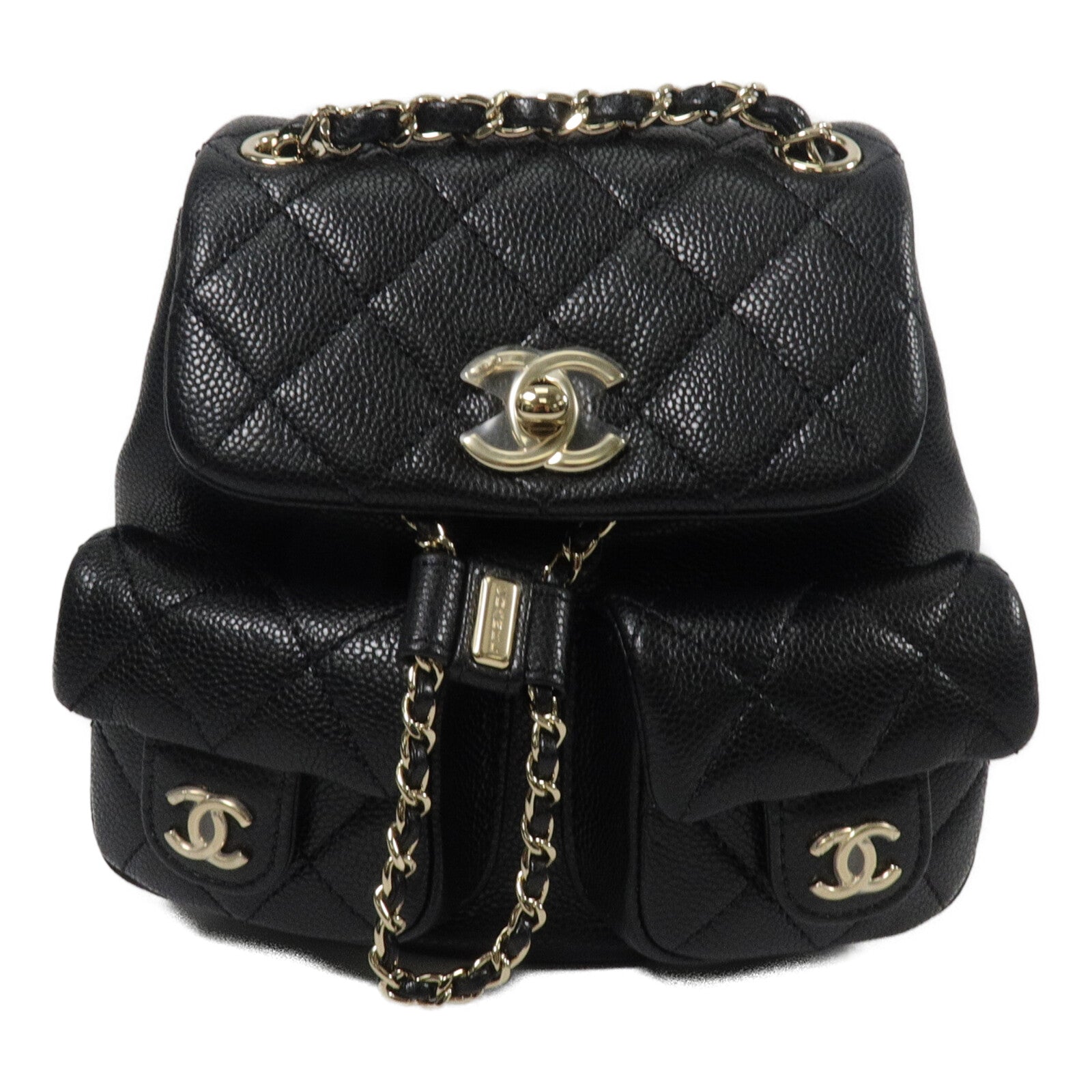 CHANEL 牛皮皮革Mini Duma背包
