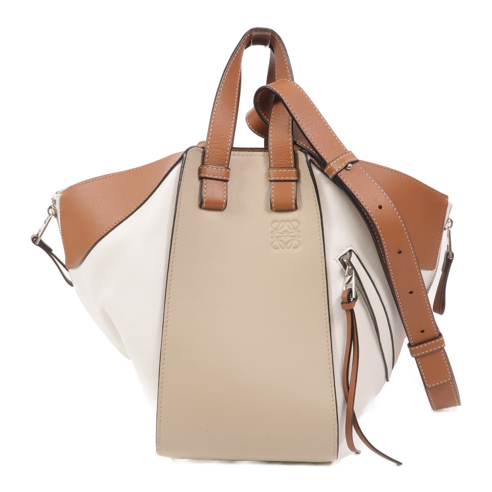 LOEWE 牛皮皮革Hammock Medium肩背袋