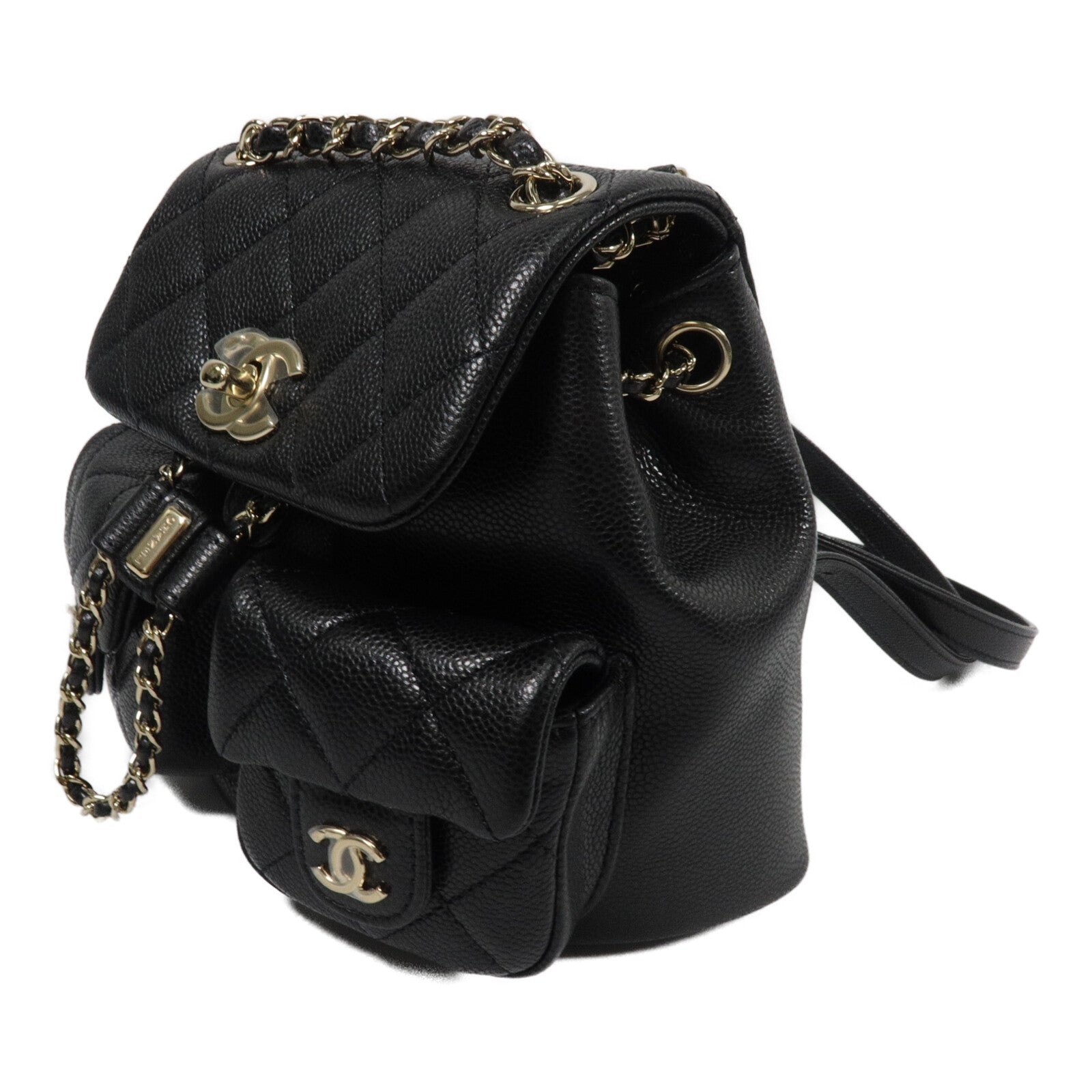 CHANEL 牛皮皮革Mini Duma背包