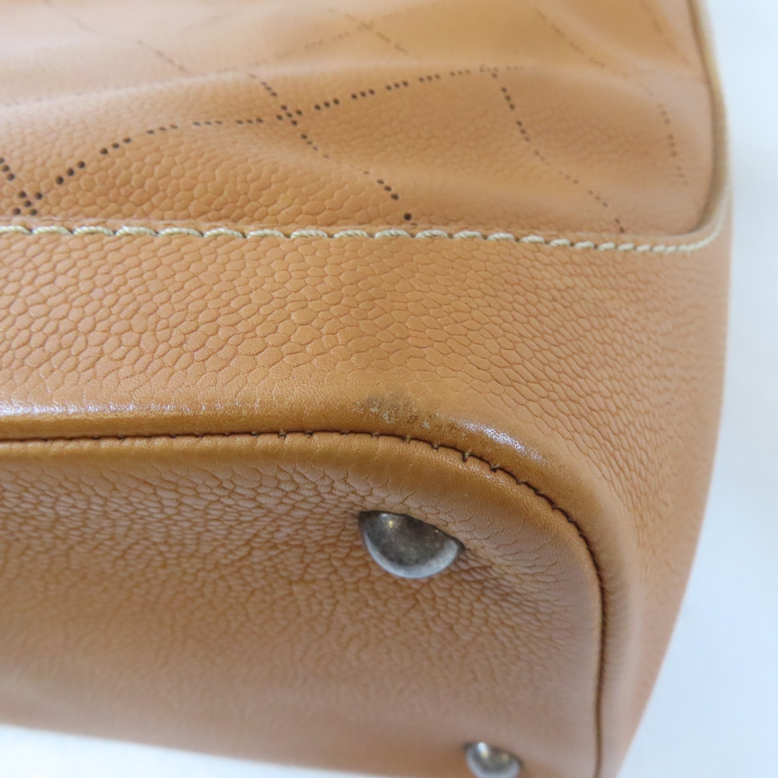 CHANEL 【激減優惠】菱格牛皮皮革2 Way Shoulder Bag手挽肩背兩用袋啡色