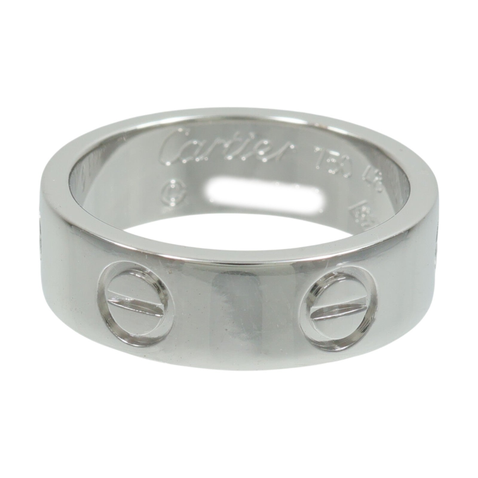 CARTIER 18K白金Love Ring戒指