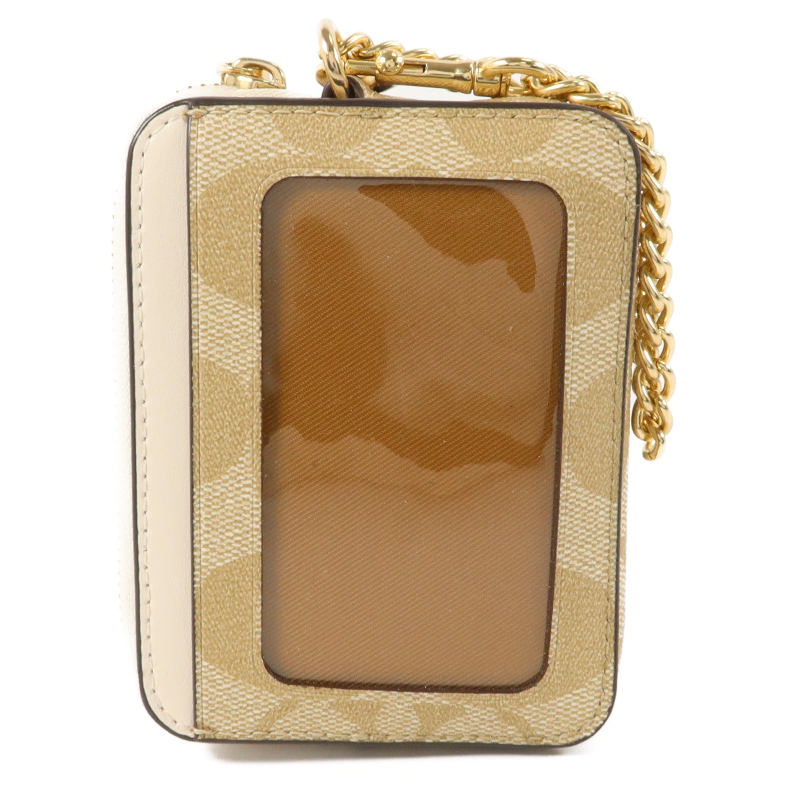 COACH 塗層帆布Zip Card Case卡片套