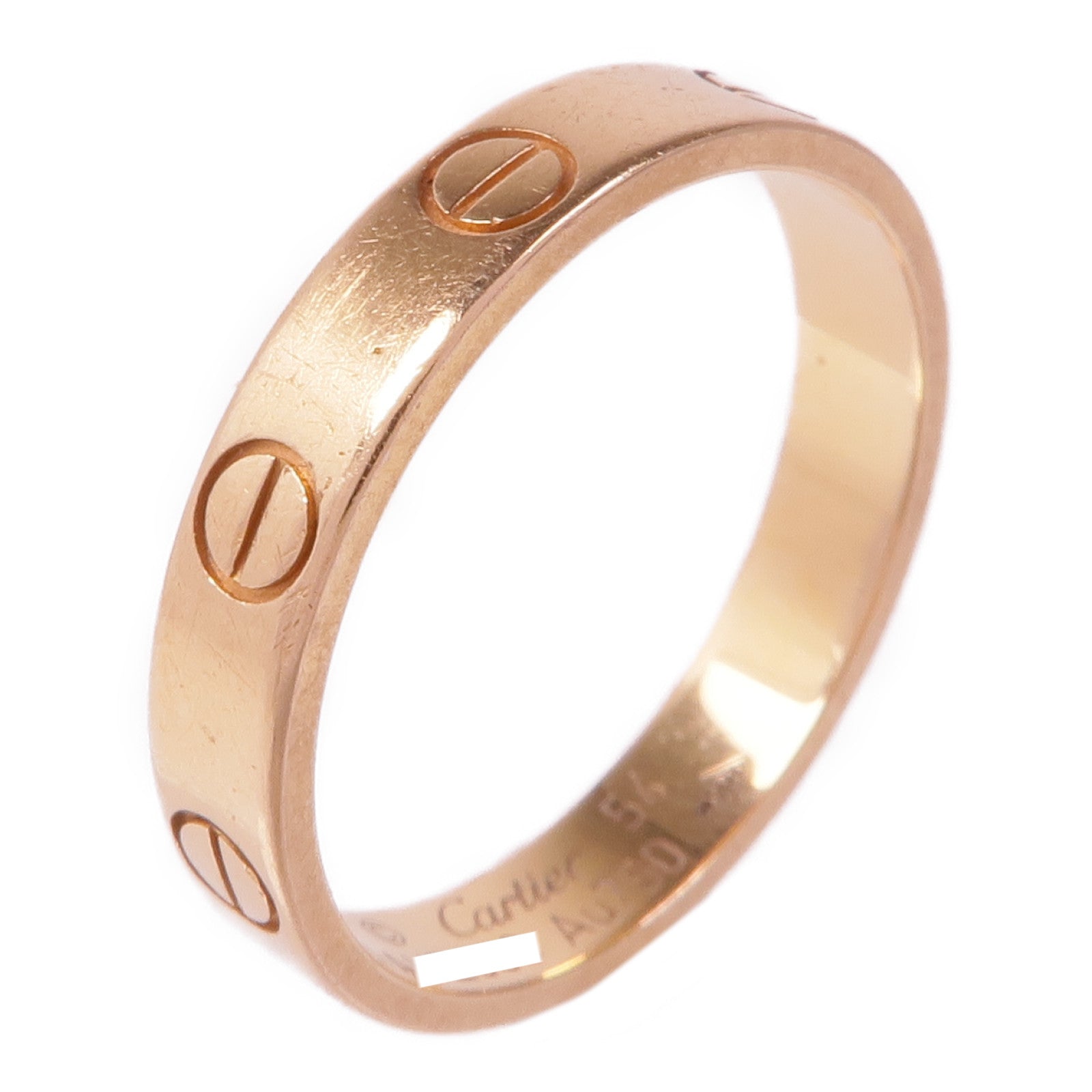 CARTIER 18K玫瑰金Love Ring戒指Cartier#54/US#6.75