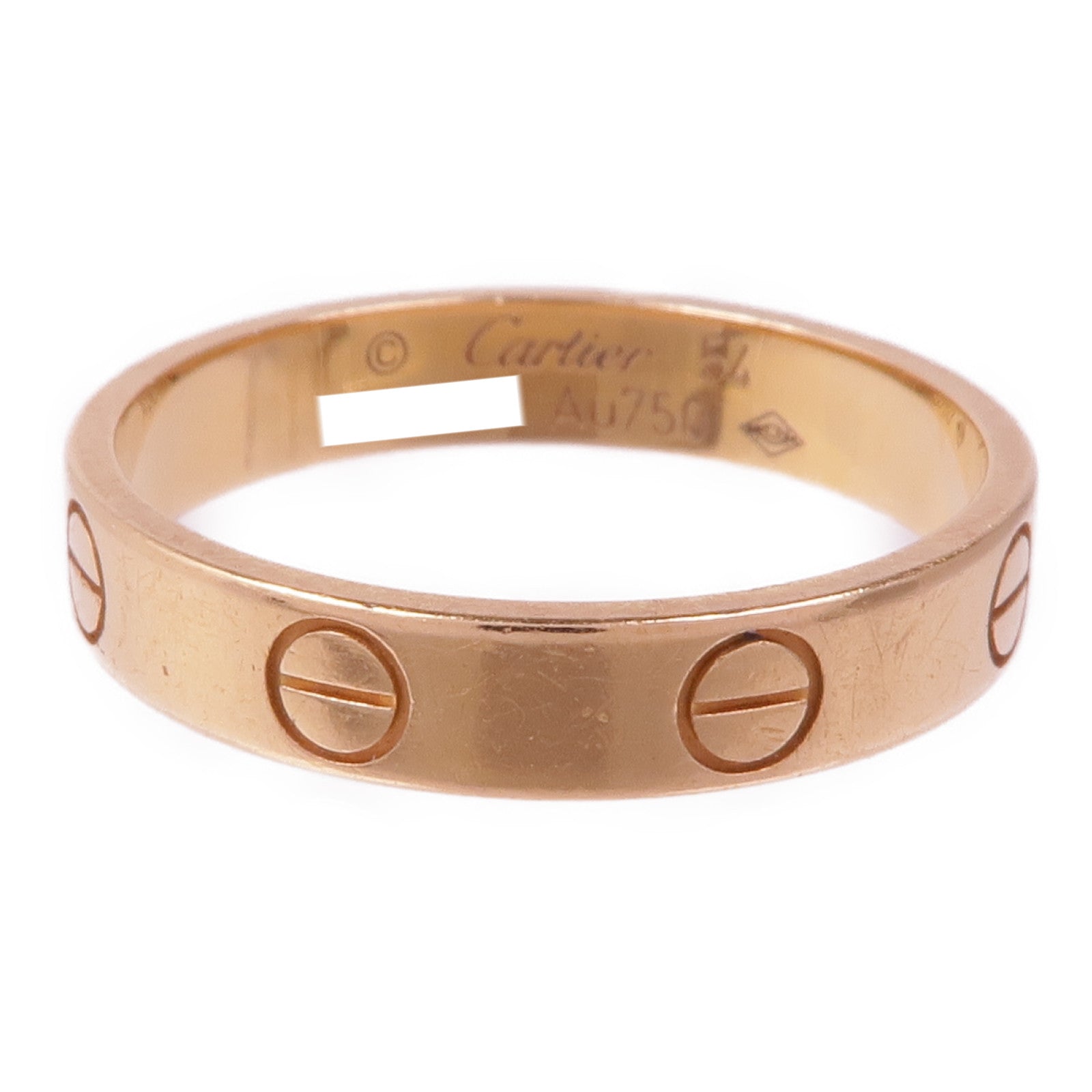 CARTIER 18K玫瑰金Love Ring戒指Cartier#54/US#6.75