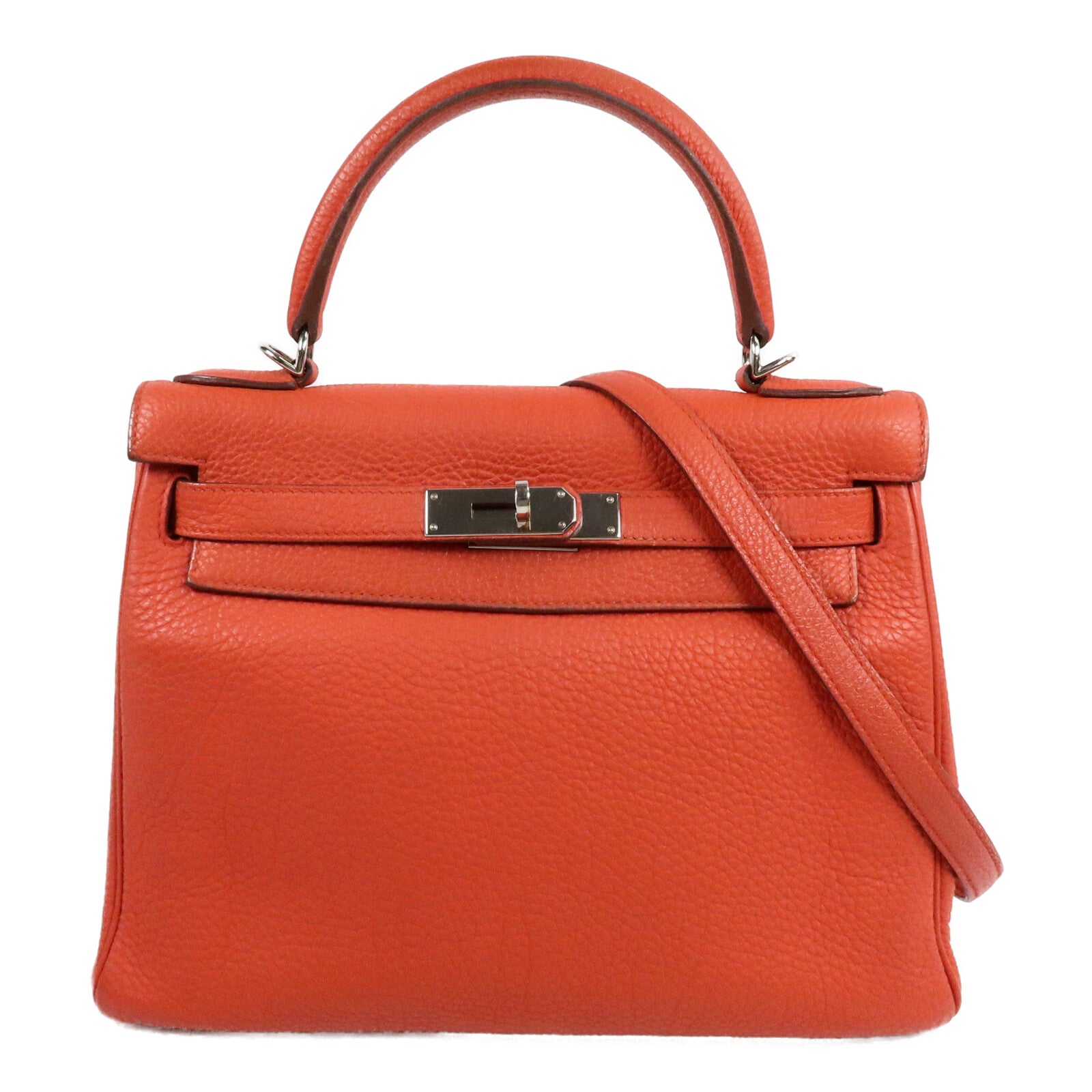 HERMES Togo皮革Kelly 28手挽肩背兩用袋Capucine