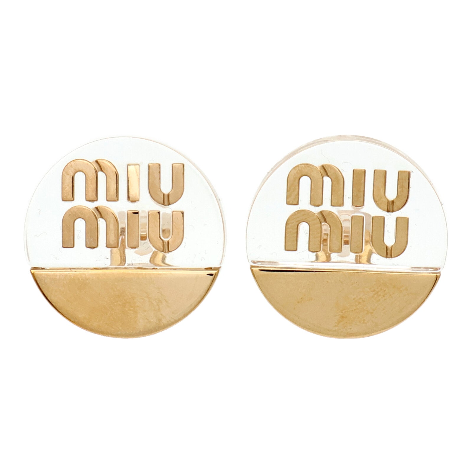 Miu Miu PVC/金屬Earrings耳環