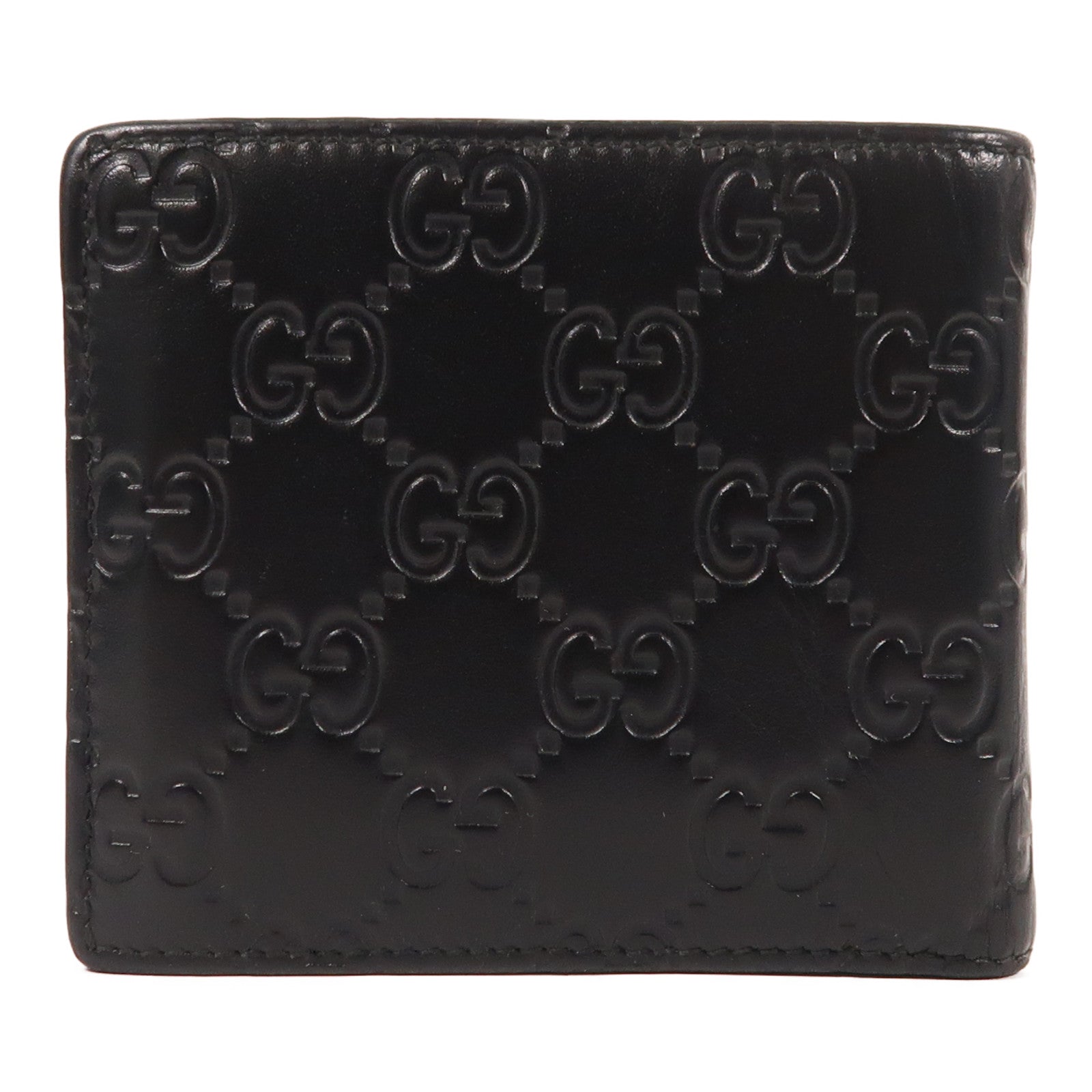 GUCCI 【激減優惠】牛皮皮革Signature Wallet錢包