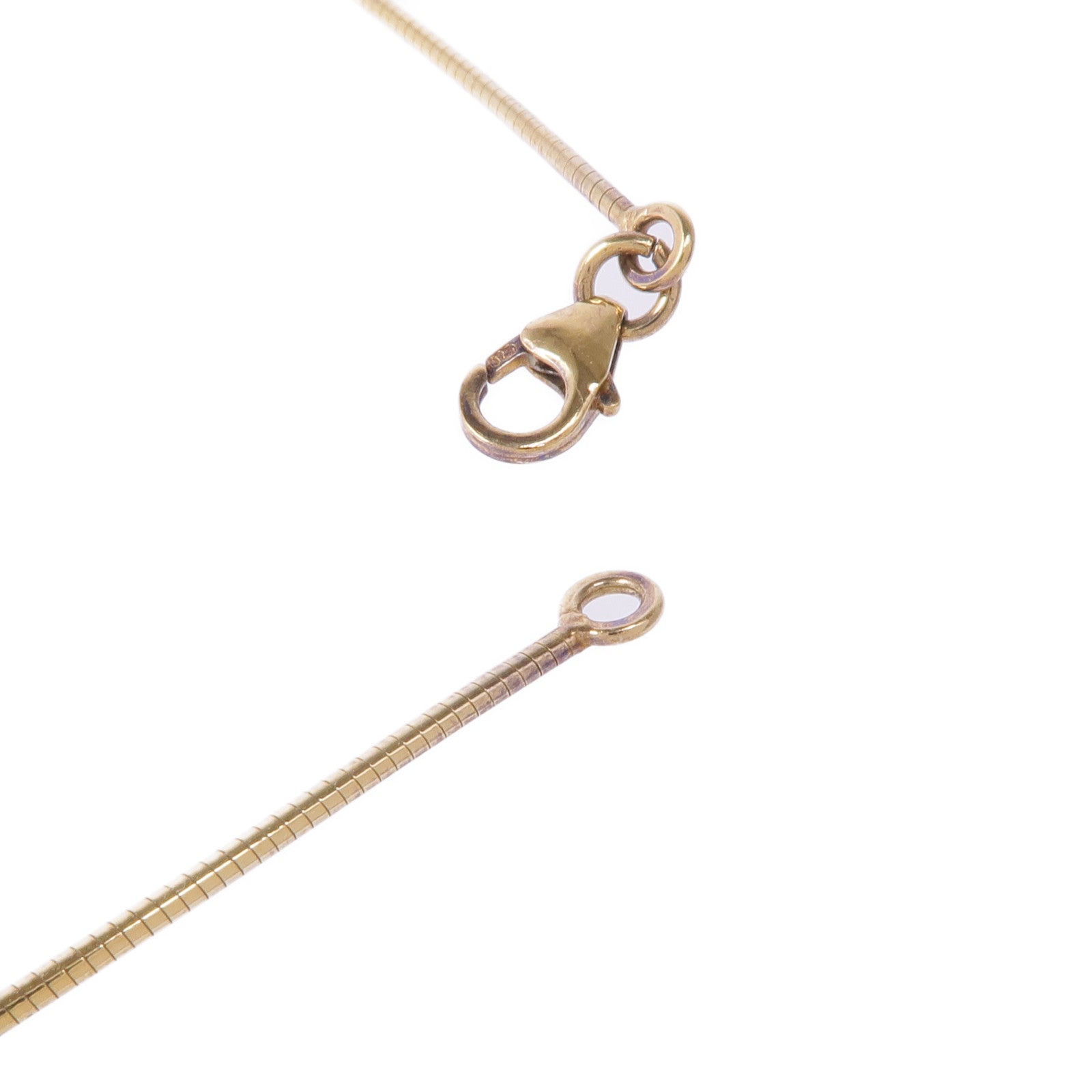 HERMES 金屬Necklace項鍊藍色/金色