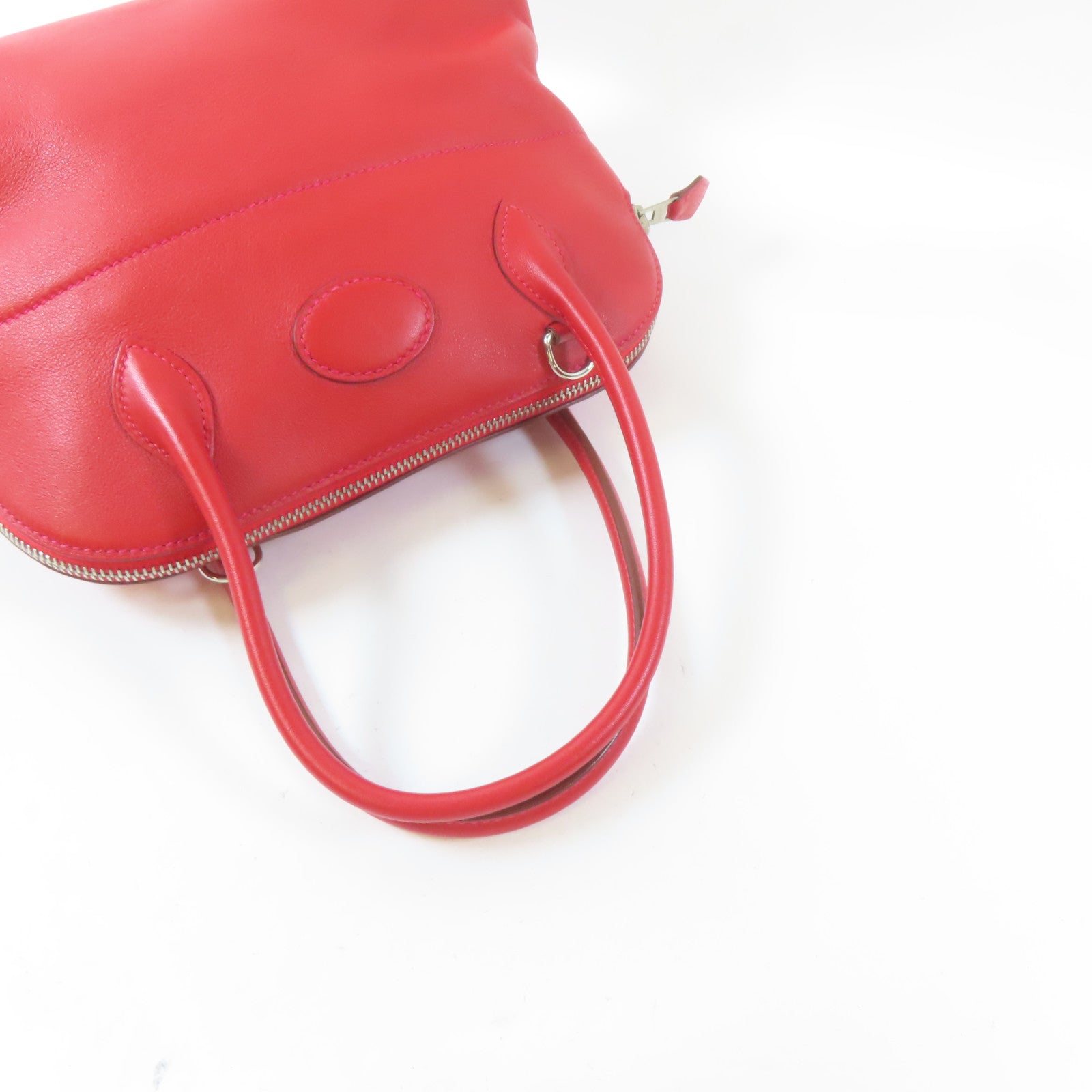 HERMES 【激減優惠】Swift皮革Bolide 27銀扣手挽肩背兩用袋Rouge Garance/紅色