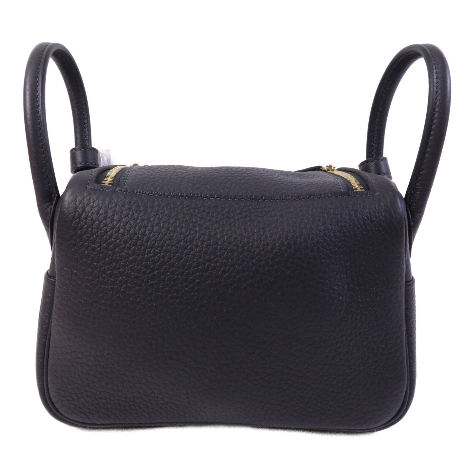 HERMES Clemence皮革Mini Lindy金扣肩背袋Caban