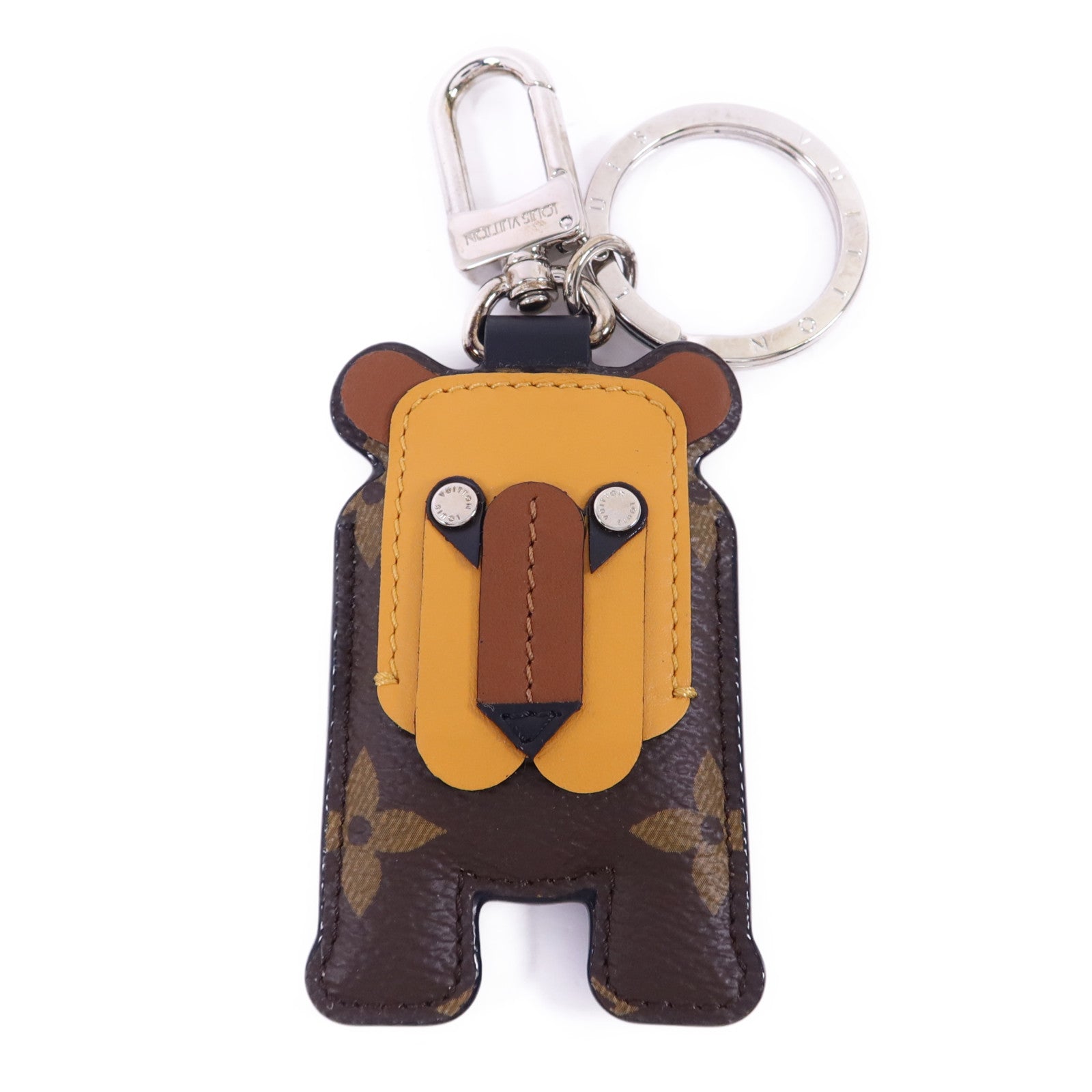 LOUIS VUITTON Monogram Porte Cle Animal Tiger掛飾