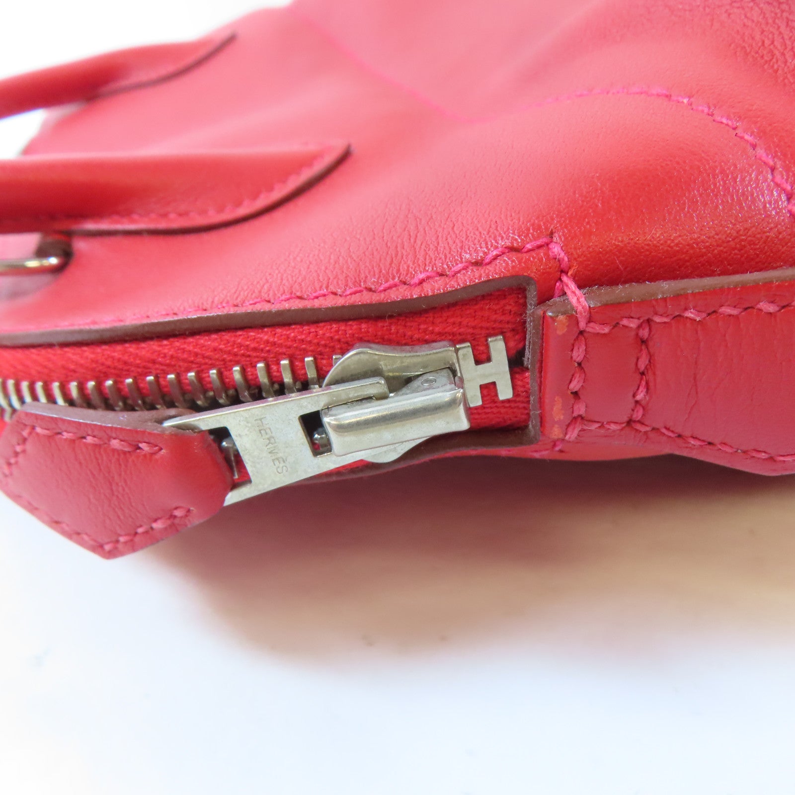 HERMES 【激減優惠】Swift皮革Bolide 27銀扣手挽肩背兩用袋Rouge Garance/紅色