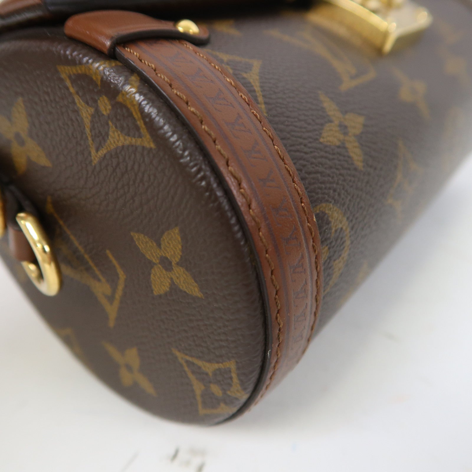 LOUIS VUITTON 【激減優惠】Monogram Papillon Trunk金扣手挽肩背兩用袋啡色