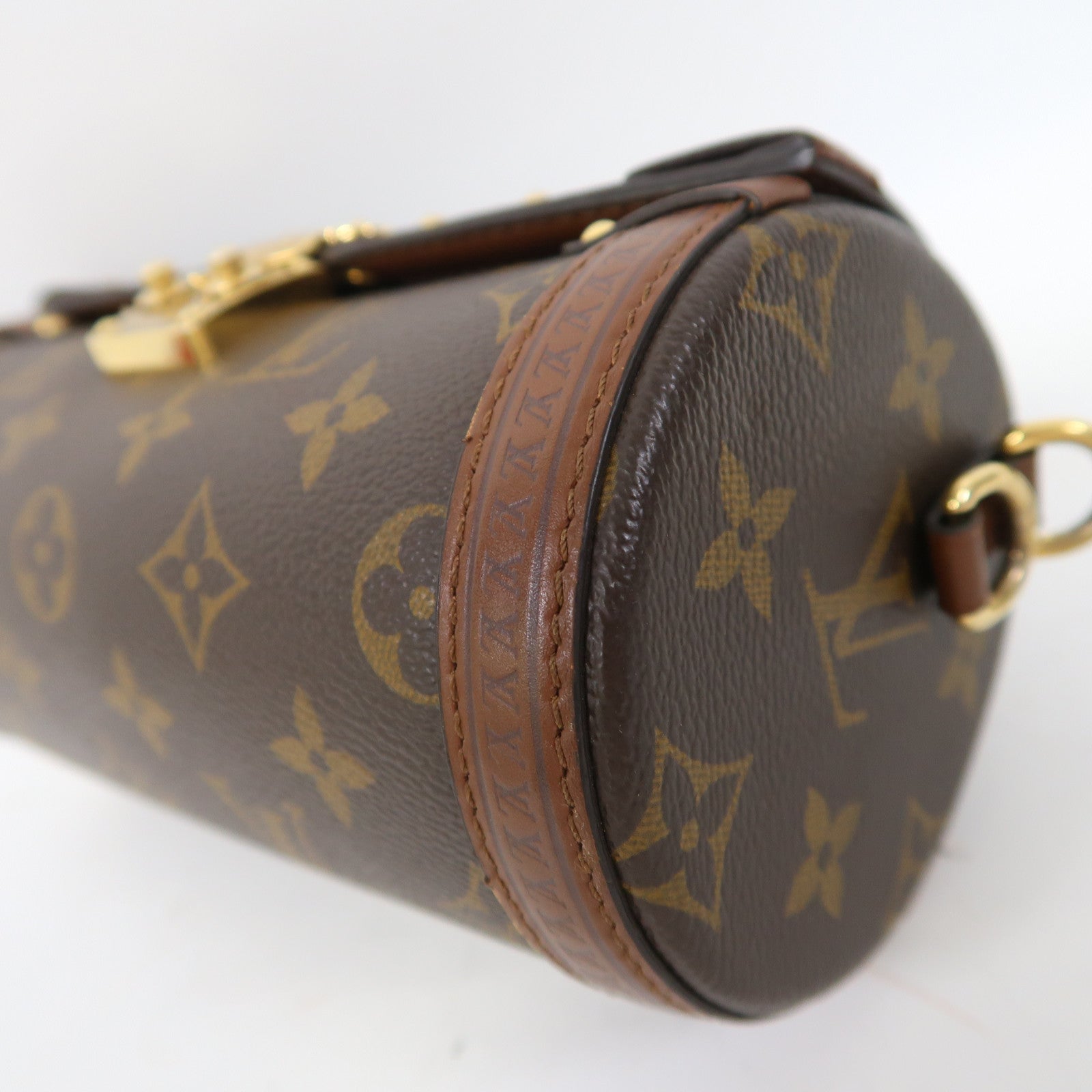 LOUIS VUITTON 【激減優惠】Monogram Papillon Trunk金扣手挽肩背兩用袋啡色