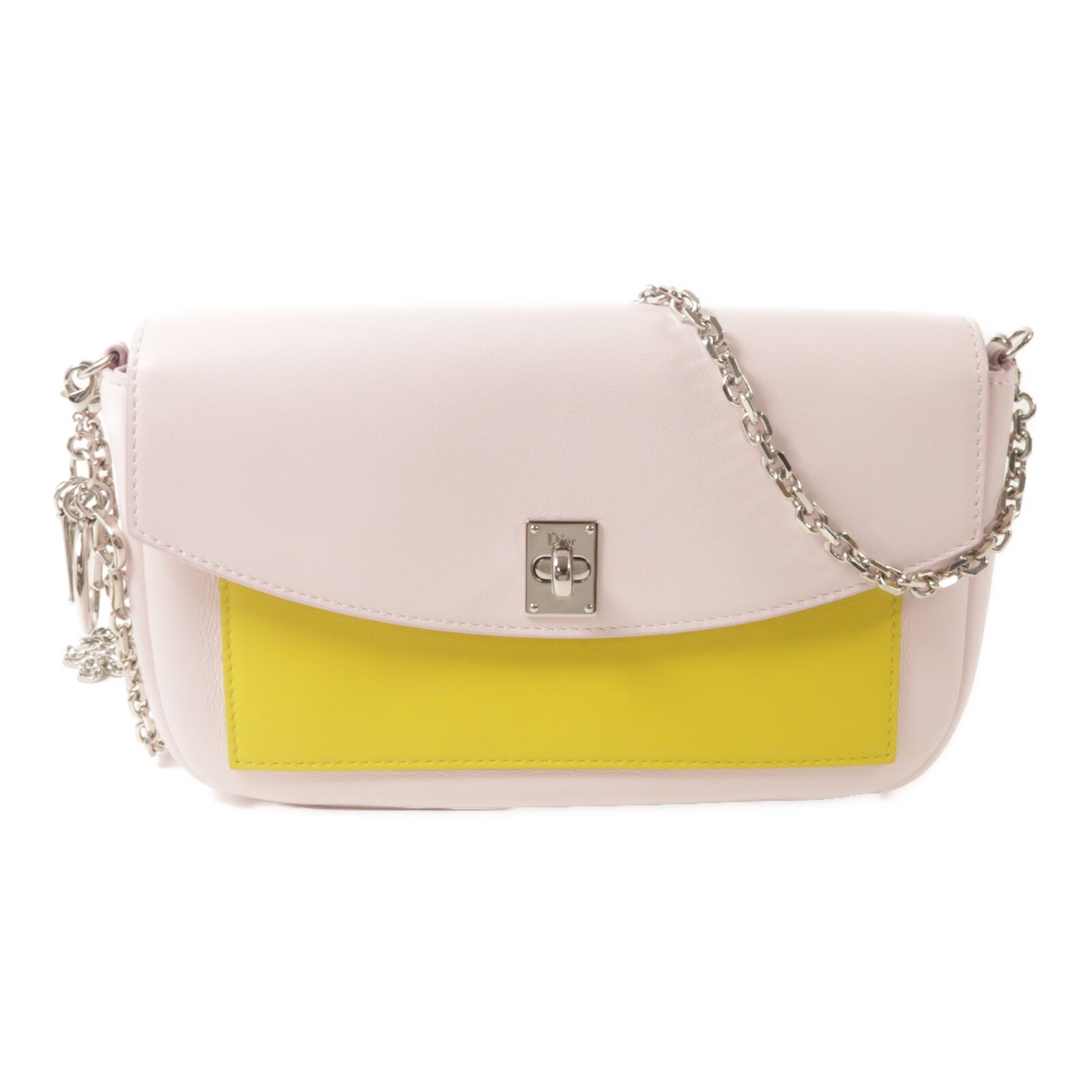 Dior 牛皮皮革Shoulder Bag鏈帶肩背袋