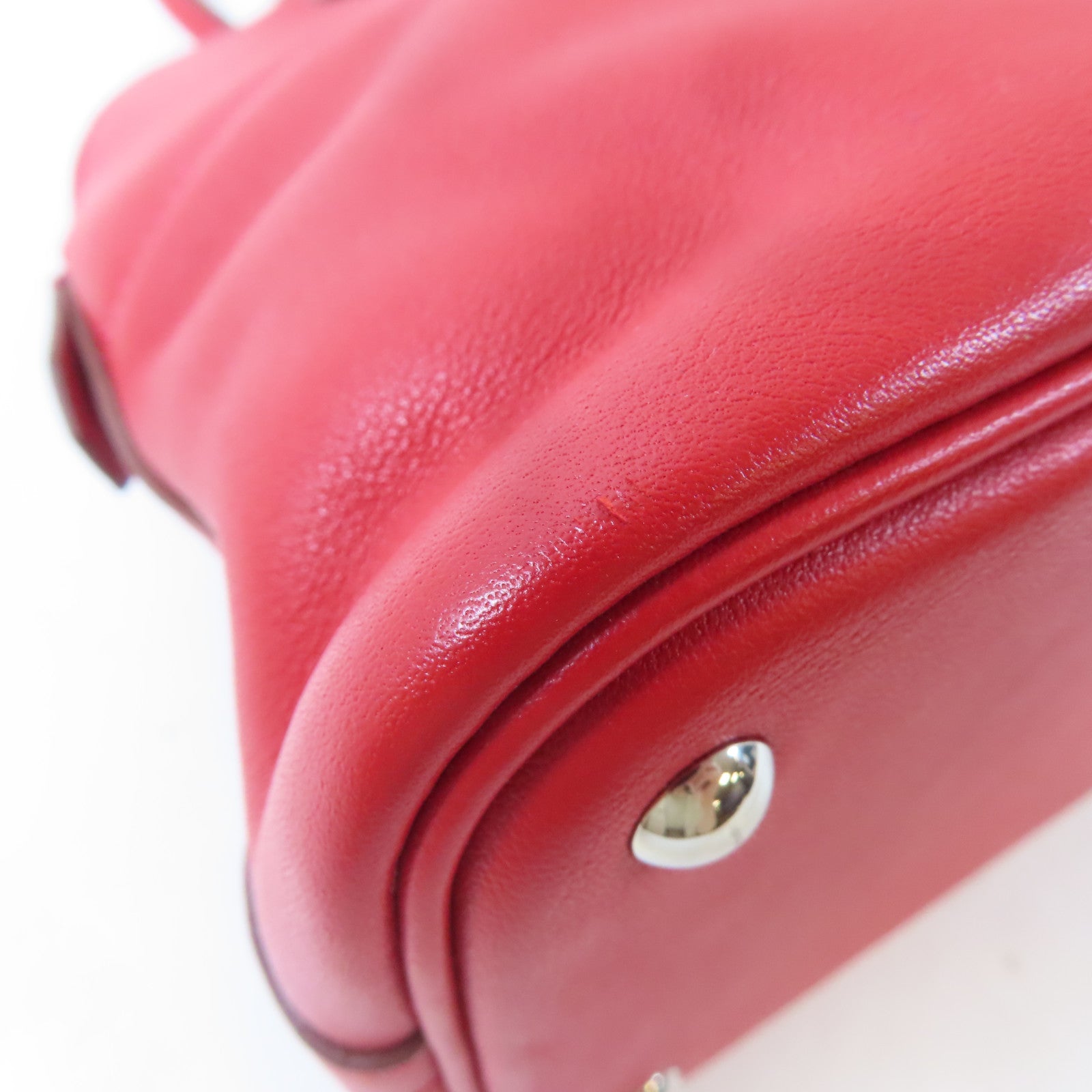 HERMES 【激減優惠】Swift皮革Bolide 27銀扣手挽肩背兩用袋Rouge Garance/紅色