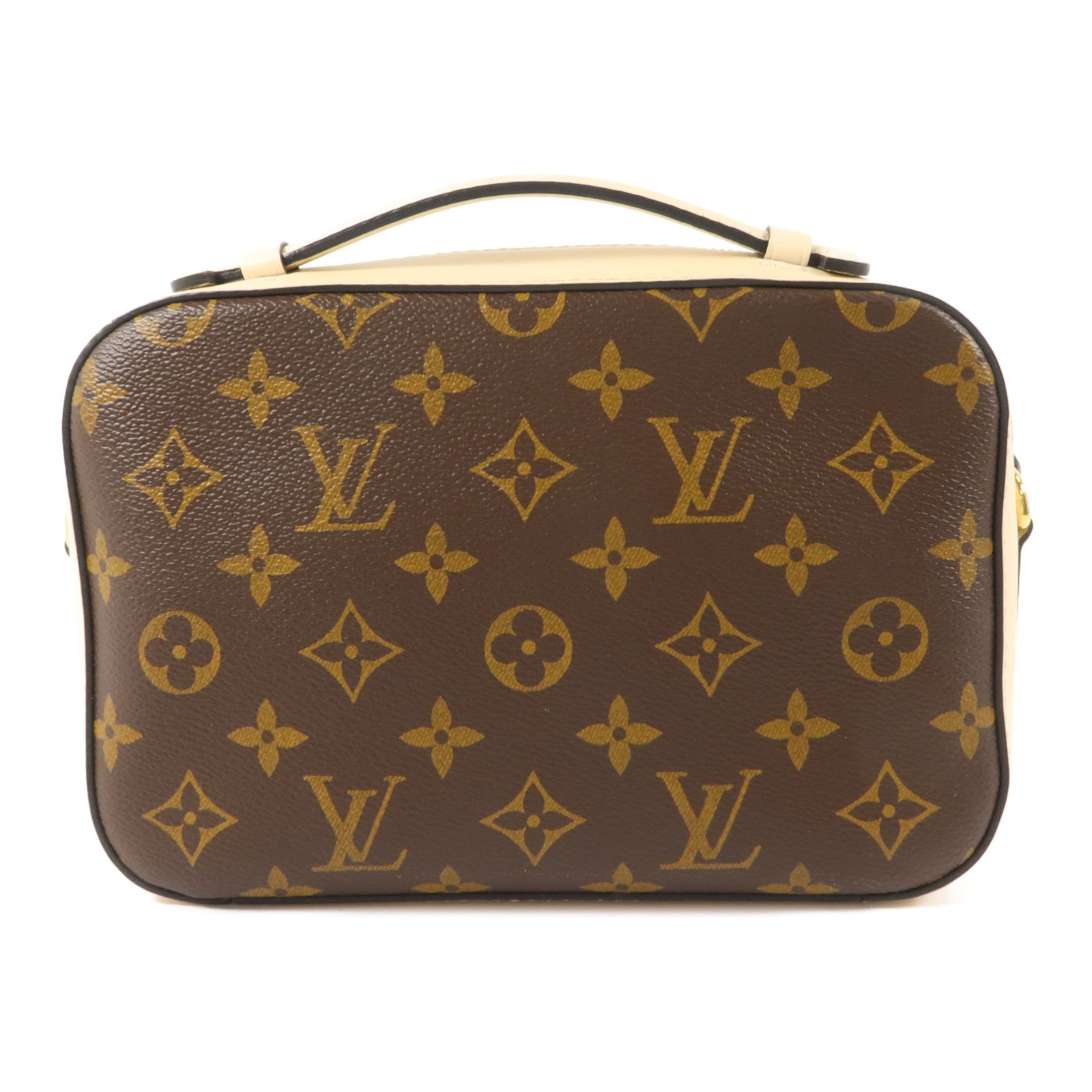 LOUIS VUITTON Monogram Saintonge金扣手挽肩背兩用袋