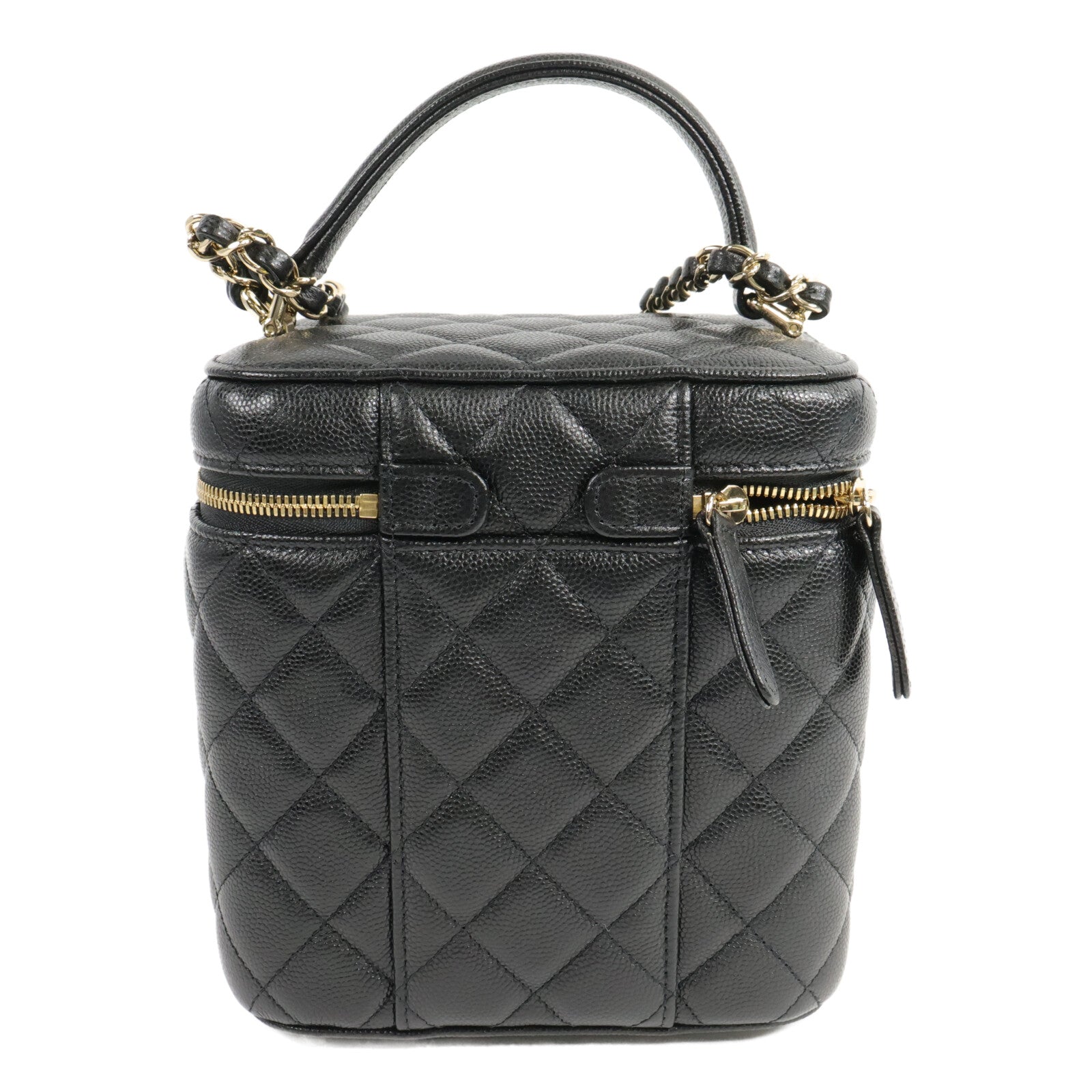 CHANEL 牛皮皮革Vanity Case手挽肩背兩用袋