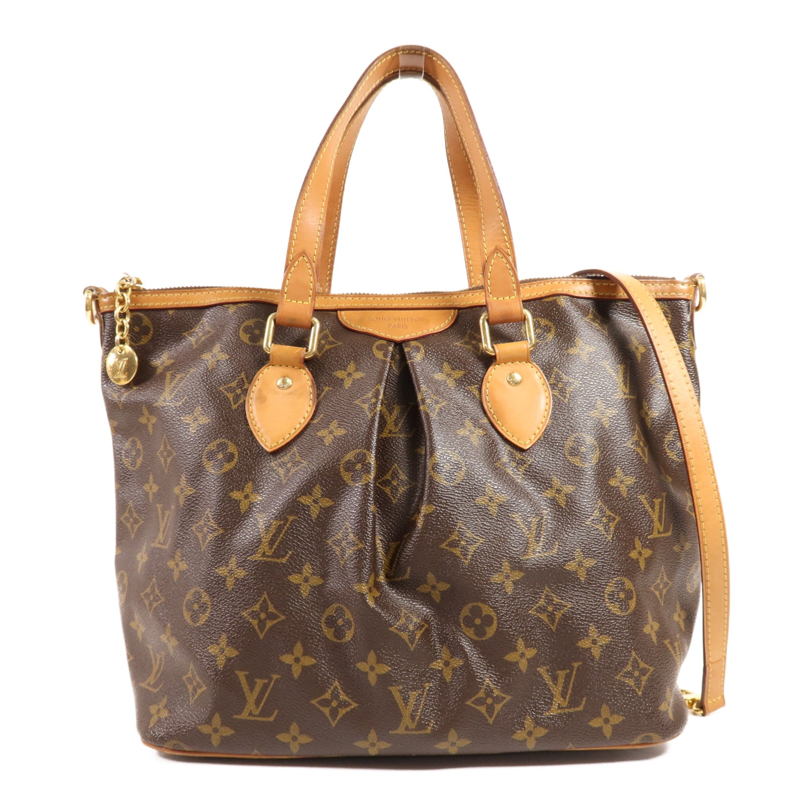 LOUIS VUITTON Monogram Palermo PM金扣手挽肩背兩用袋