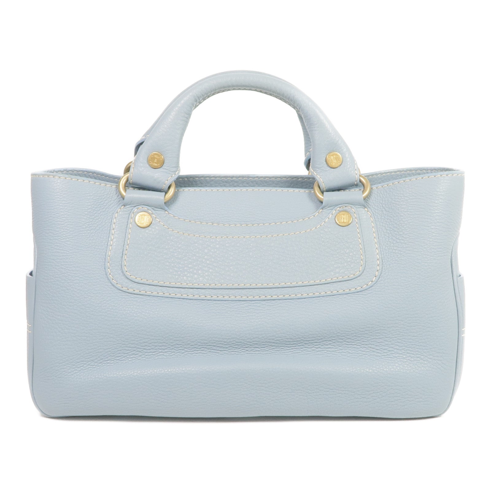 CELINE 【激減優惠】牛皮皮革Handbag金扣手挽袋