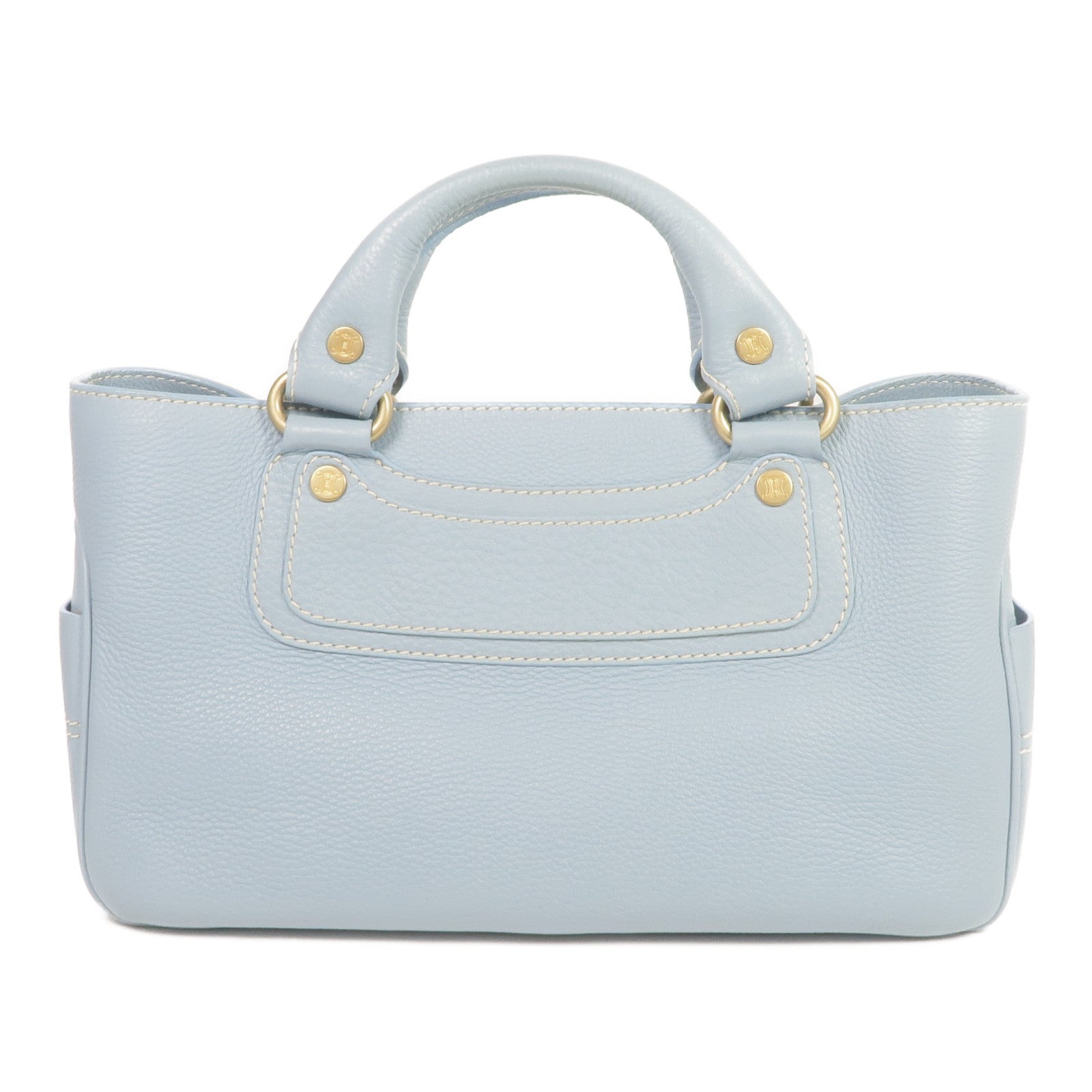 CELINE 牛皮皮革Handbag金扣手挽袋