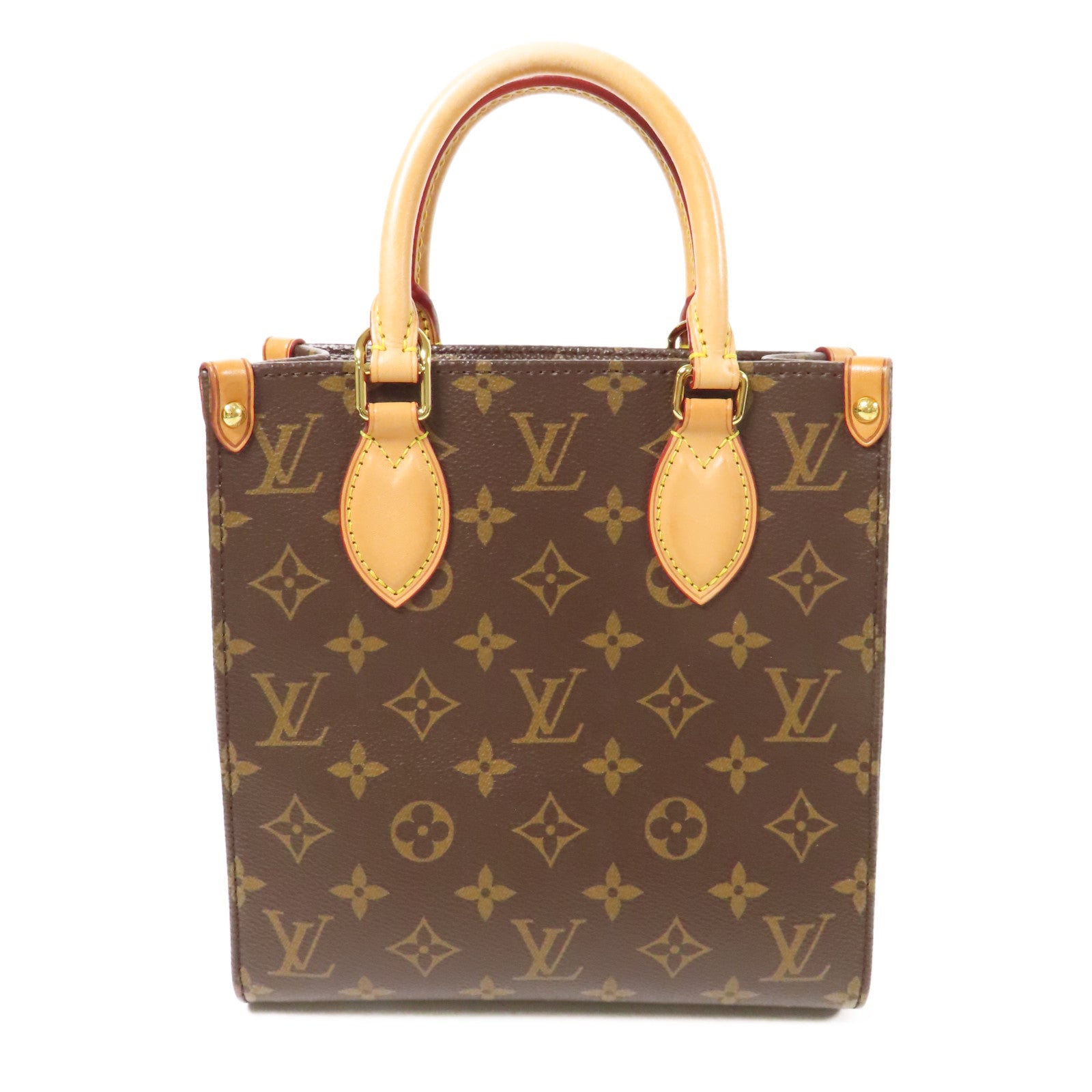 LOUIS VUITTON LV GHW Sac Plat BB 2 Way Shoulder Handbag M45847 Monogram Brown