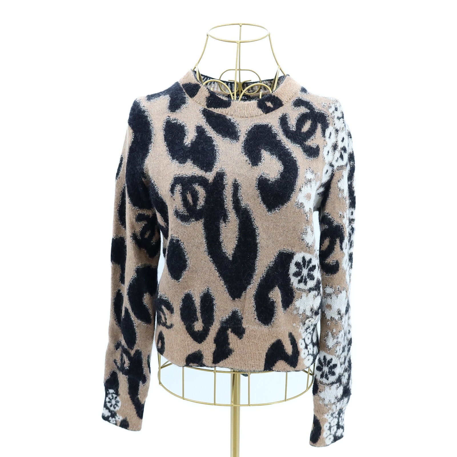 CHANEL Cashmere/Mohair Knit Sweater針織