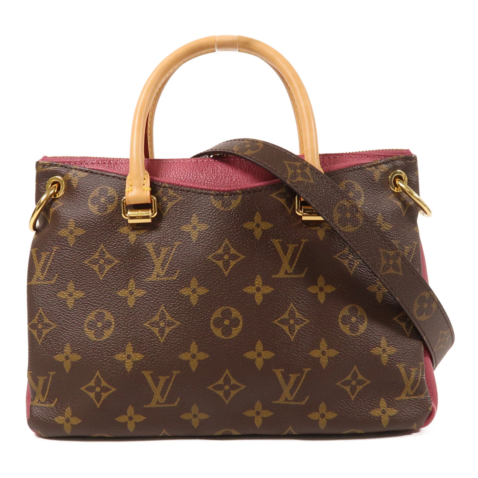 LOUIS VUITTON Monogram Pallas BB金扣手挽肩背兩用袋