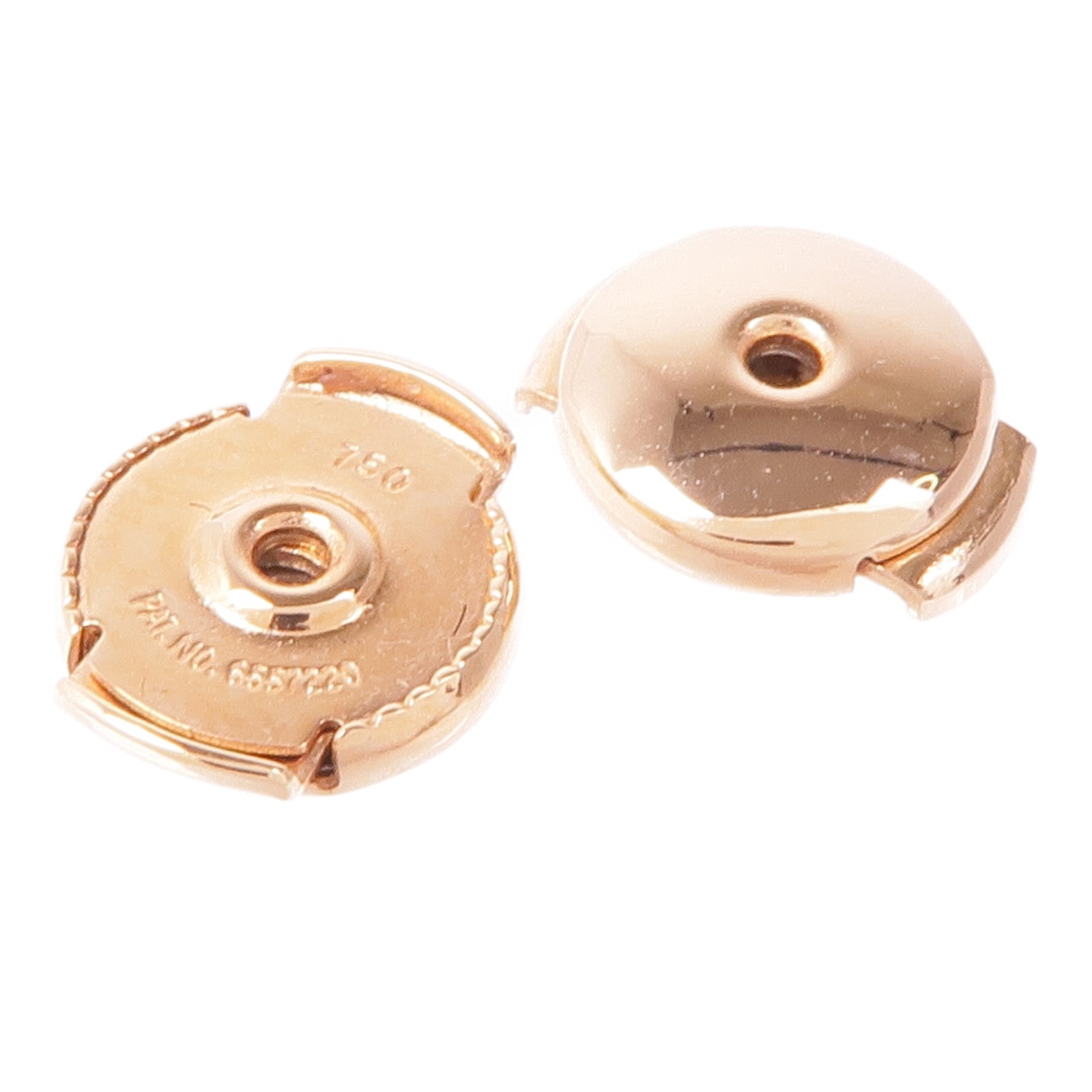 HERMES 18K玫瑰金Cloud'H Earrings鑽石耳環