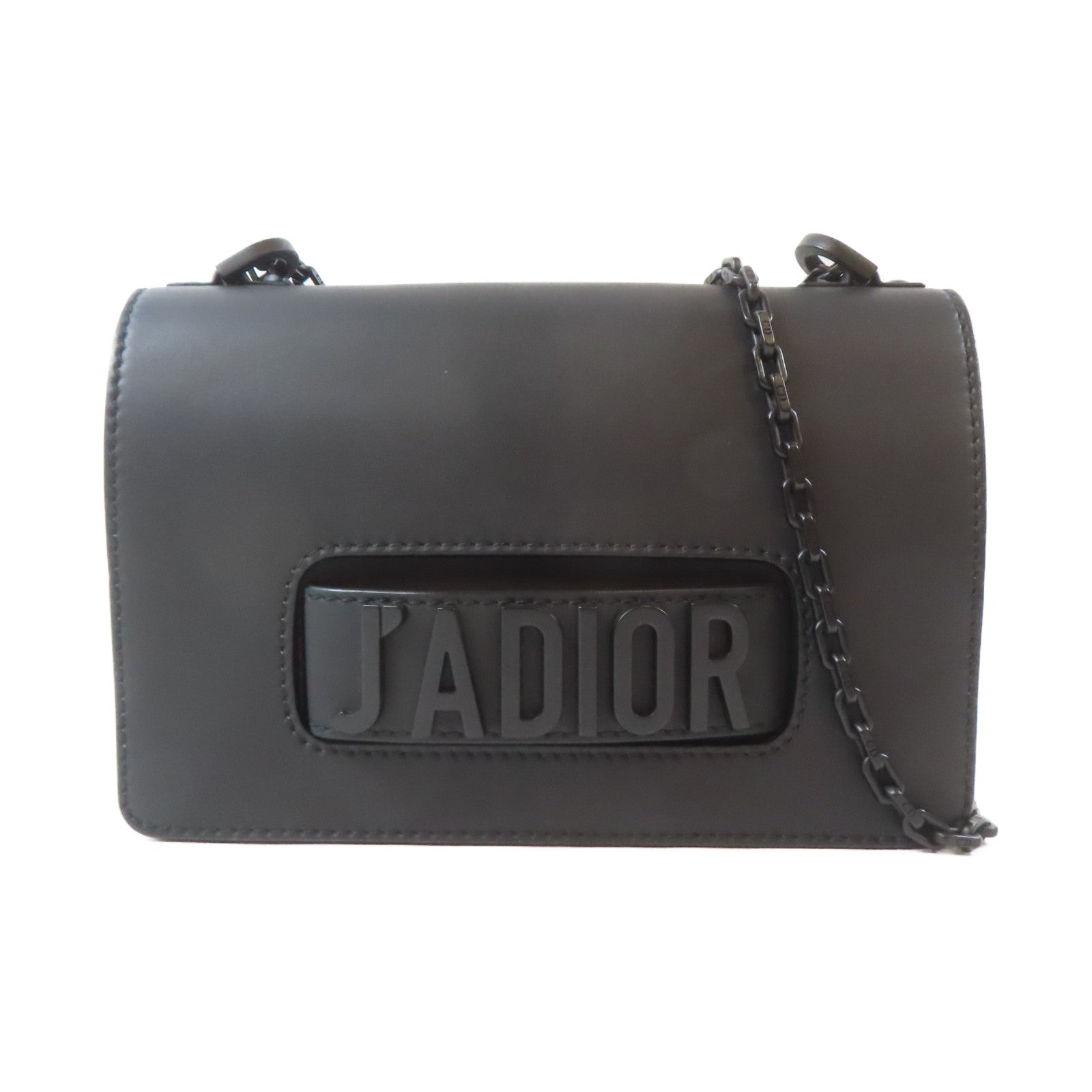 Dior 【激減優惠】牛皮皮革J'odior So Black鏈帶肩背袋黑色