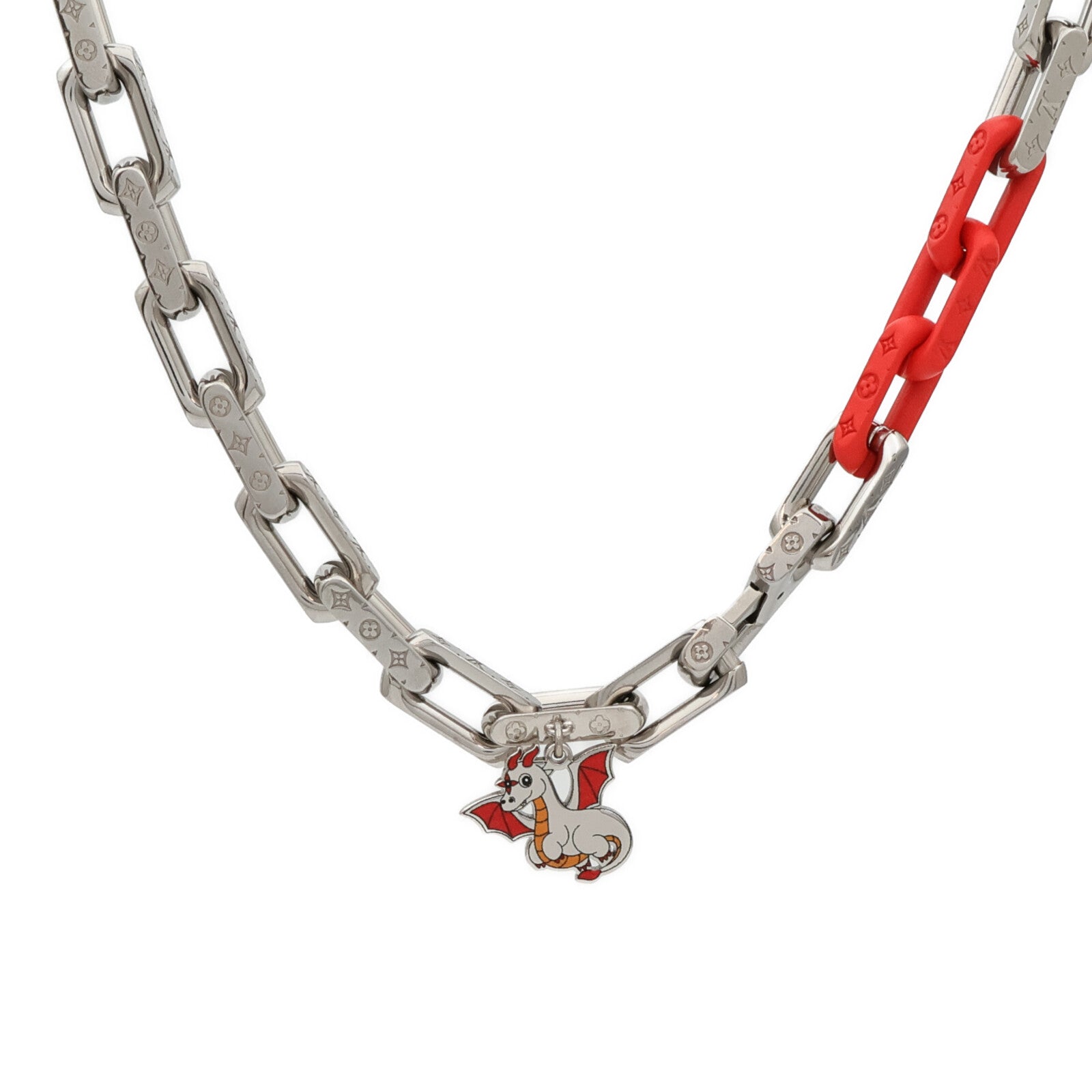 LOUIS VUITTON PVC/金屬Chain Necklace項鍊