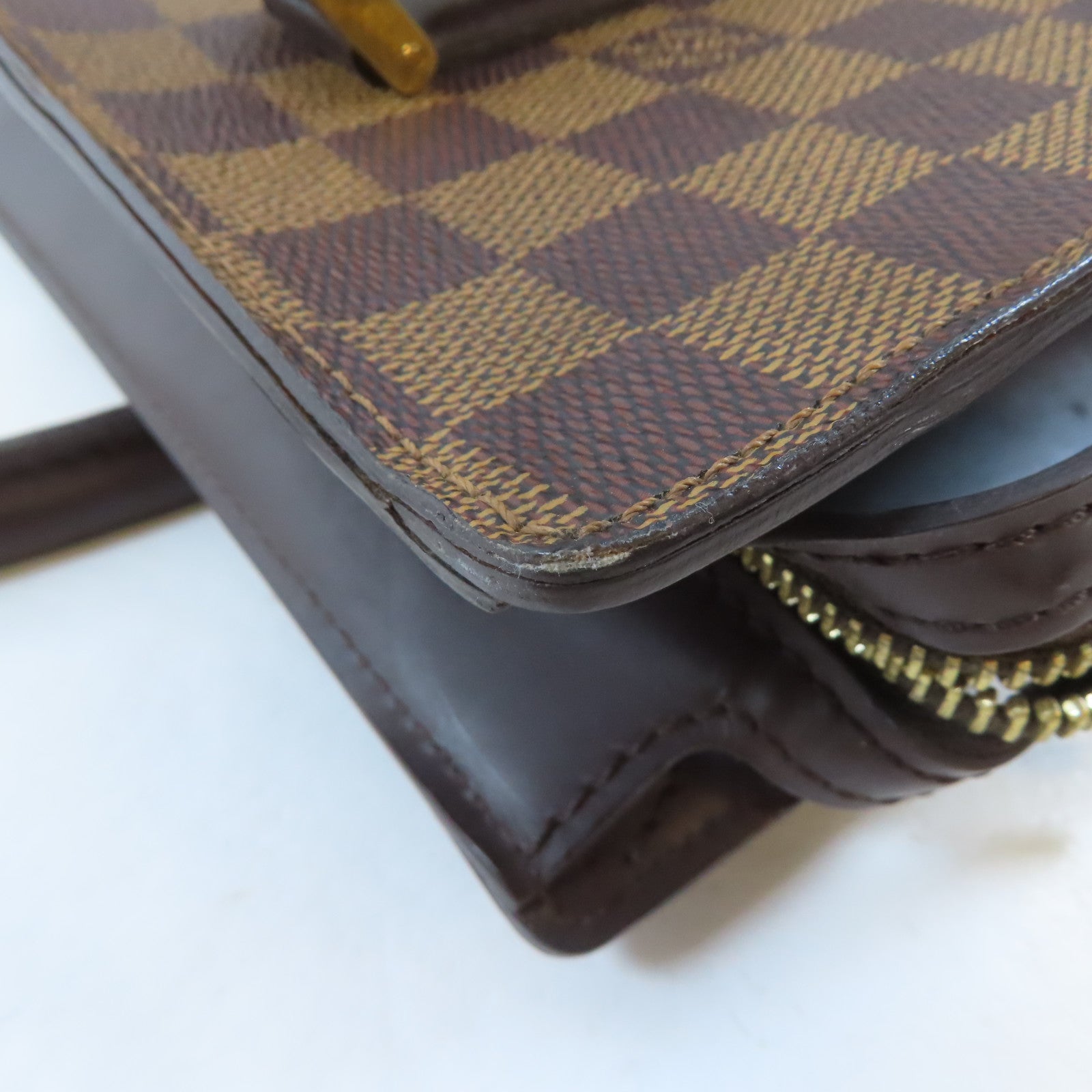 LOUIS VUITTON LV GHW Venice PM Handbag Shoulder Tote Bag N51145 Damier Brown