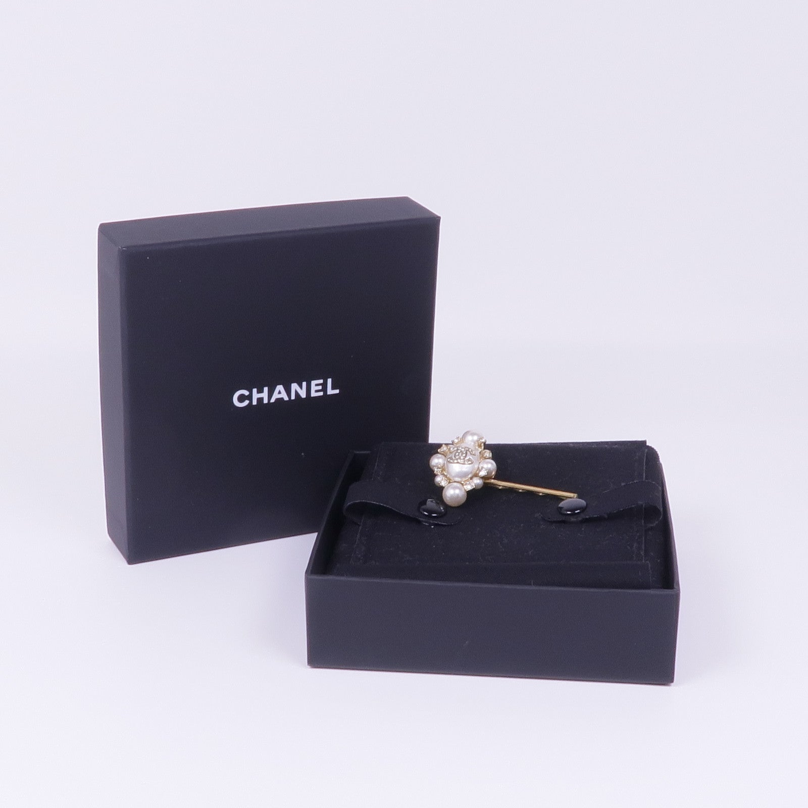 CHANEL PVC/金屬Hair Clip髮夾