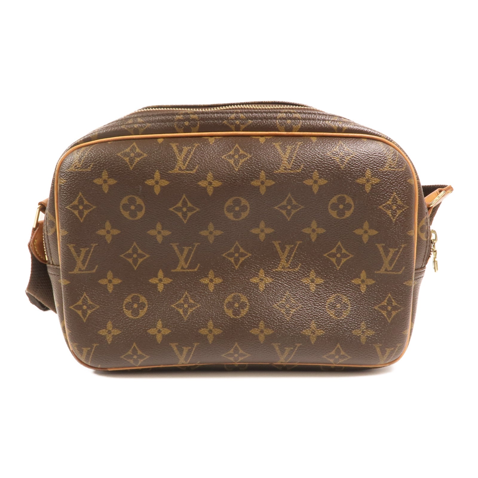 LOUIS VUITTON 【激減優惠】Monogram Reporter PM金扣肩背袋