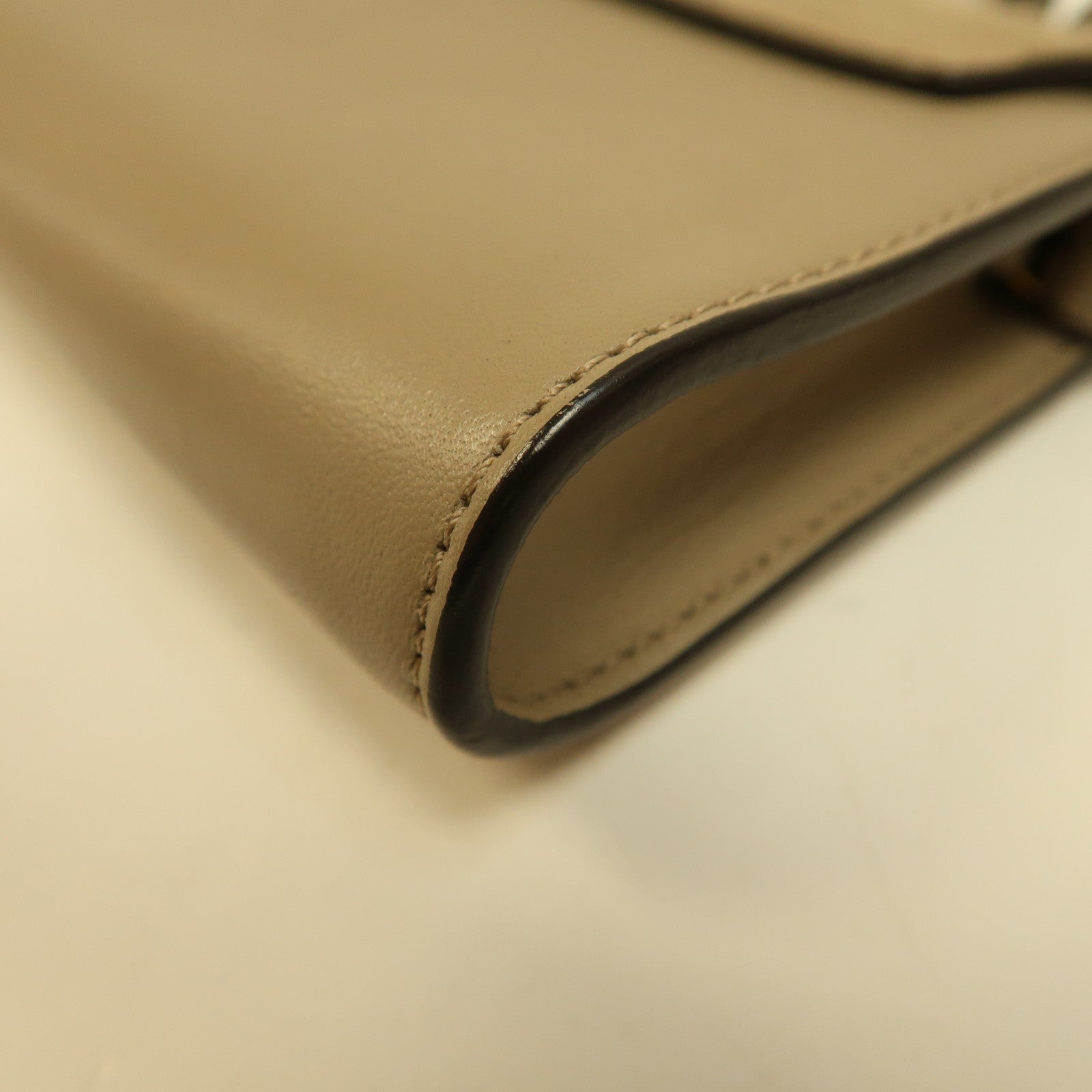 Chloe 【激減優惠】牛皮皮革/麂皮皮革Mini Faye金扣鏈帶肩背袋淺啡色