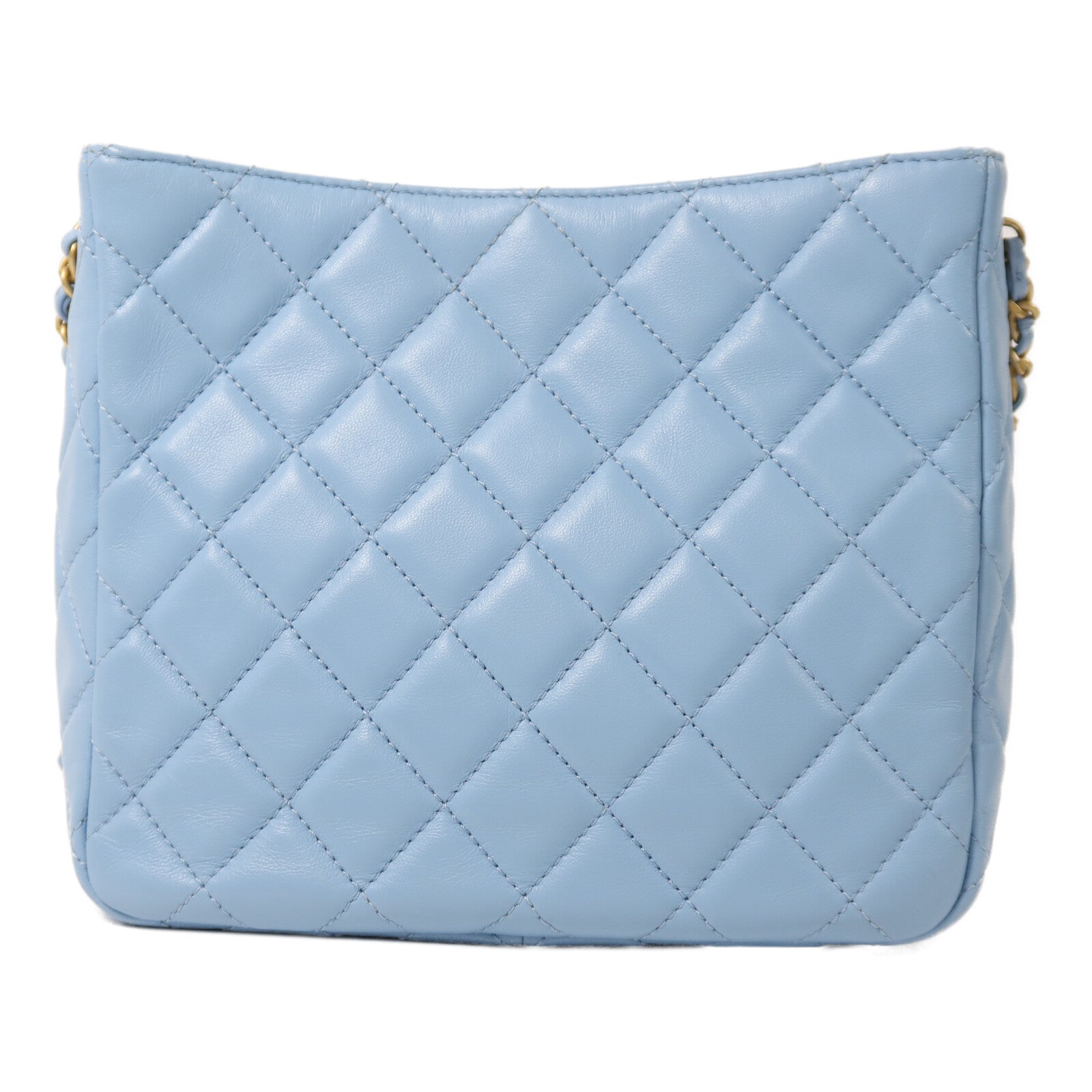CHANEL 【激減優惠】羊皮皮革Chain Shoulder金扣鏈帶肩背袋