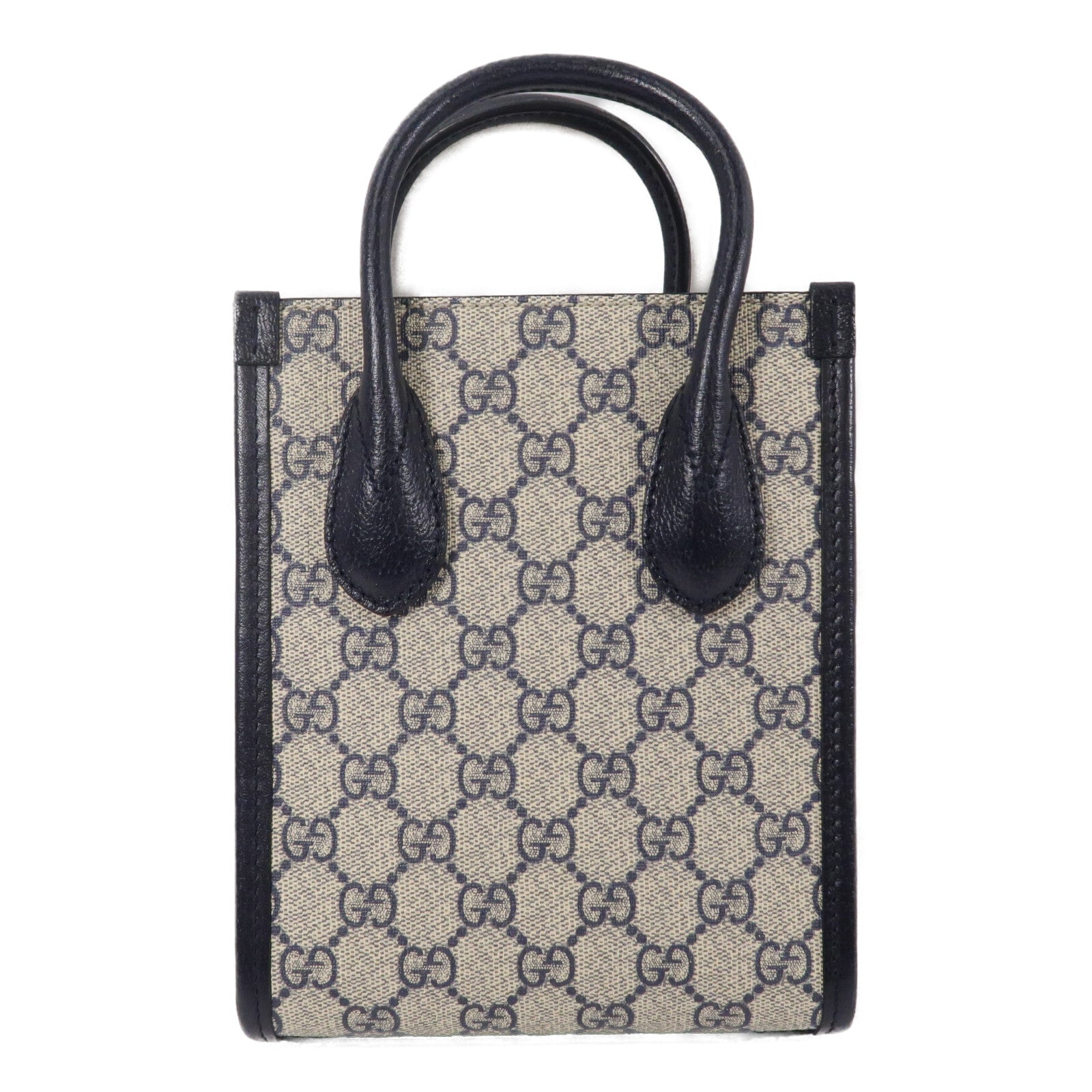 GUCCI 塗層帆布GG Supreme手挽肩背兩用袋