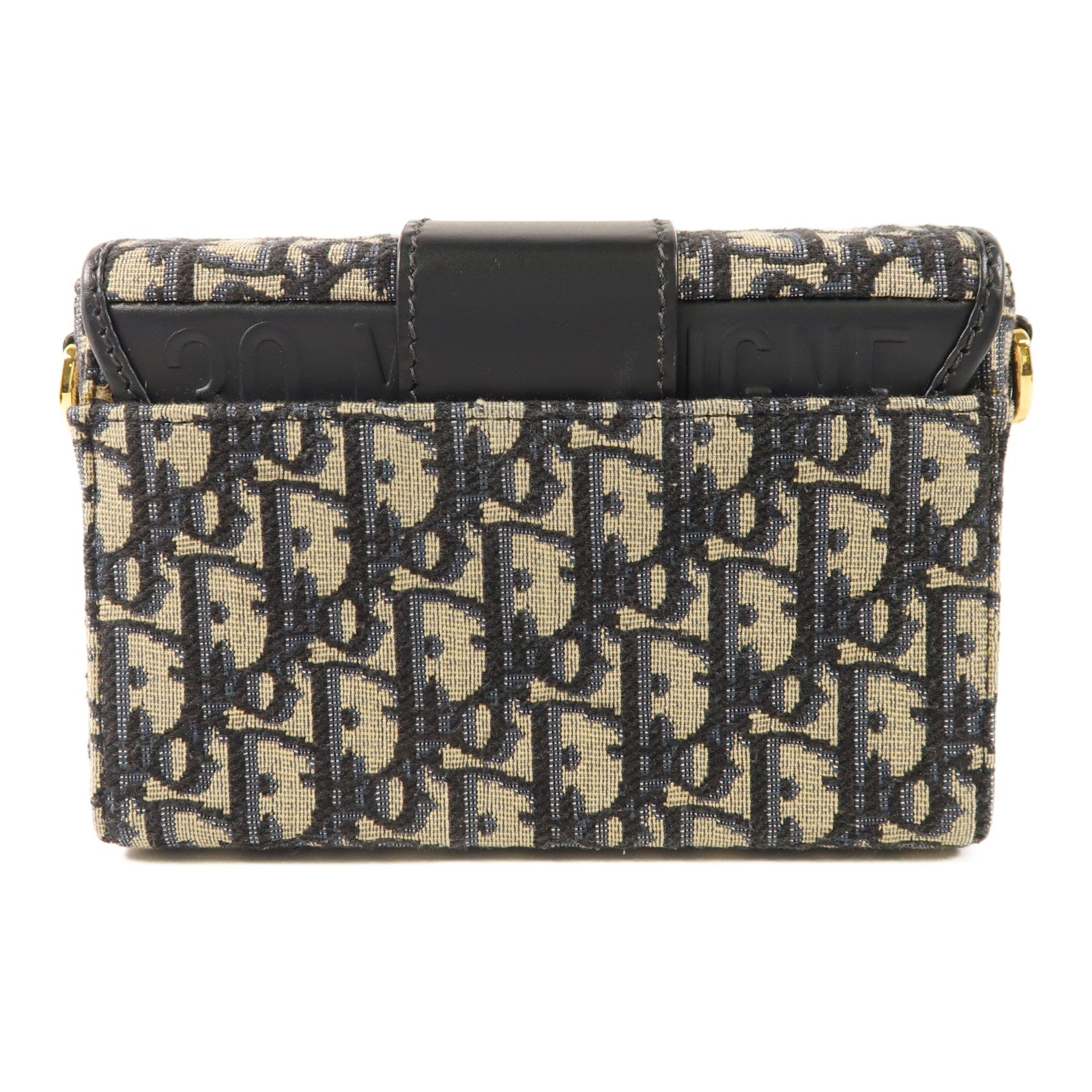 Dior 帆布30 Montaigne金扣肩背袋