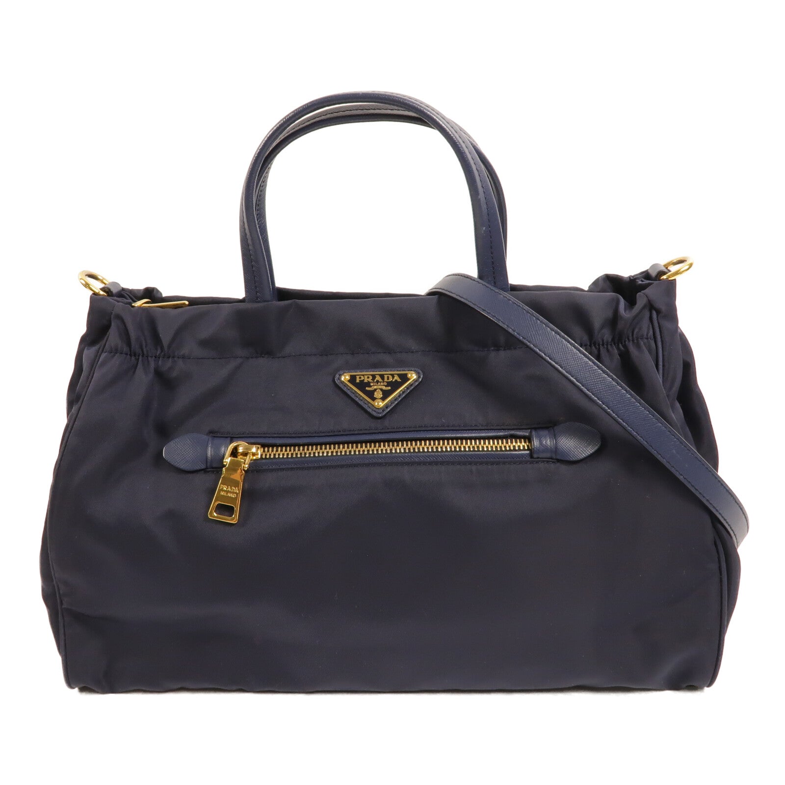 PRADA 尼龍/Saffiano皮革2 Way Shoulder Bag手挽肩背兩用袋