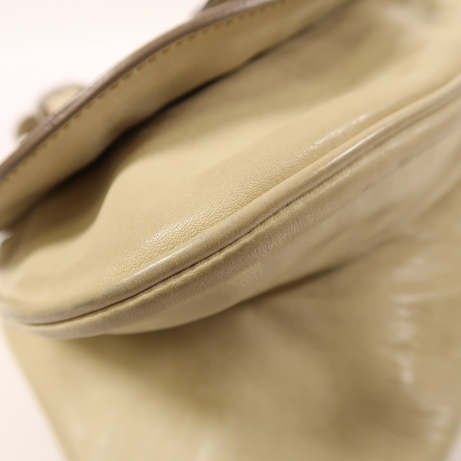 Dior 牛皮皮革Gaucho銀扣手挽袋