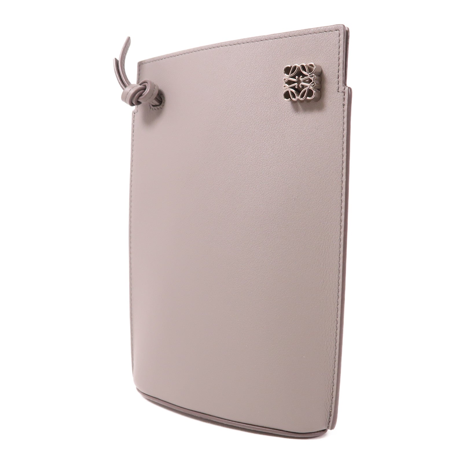 LOEWE 牛皮皮革Dice Pocket銀扣肩背袋