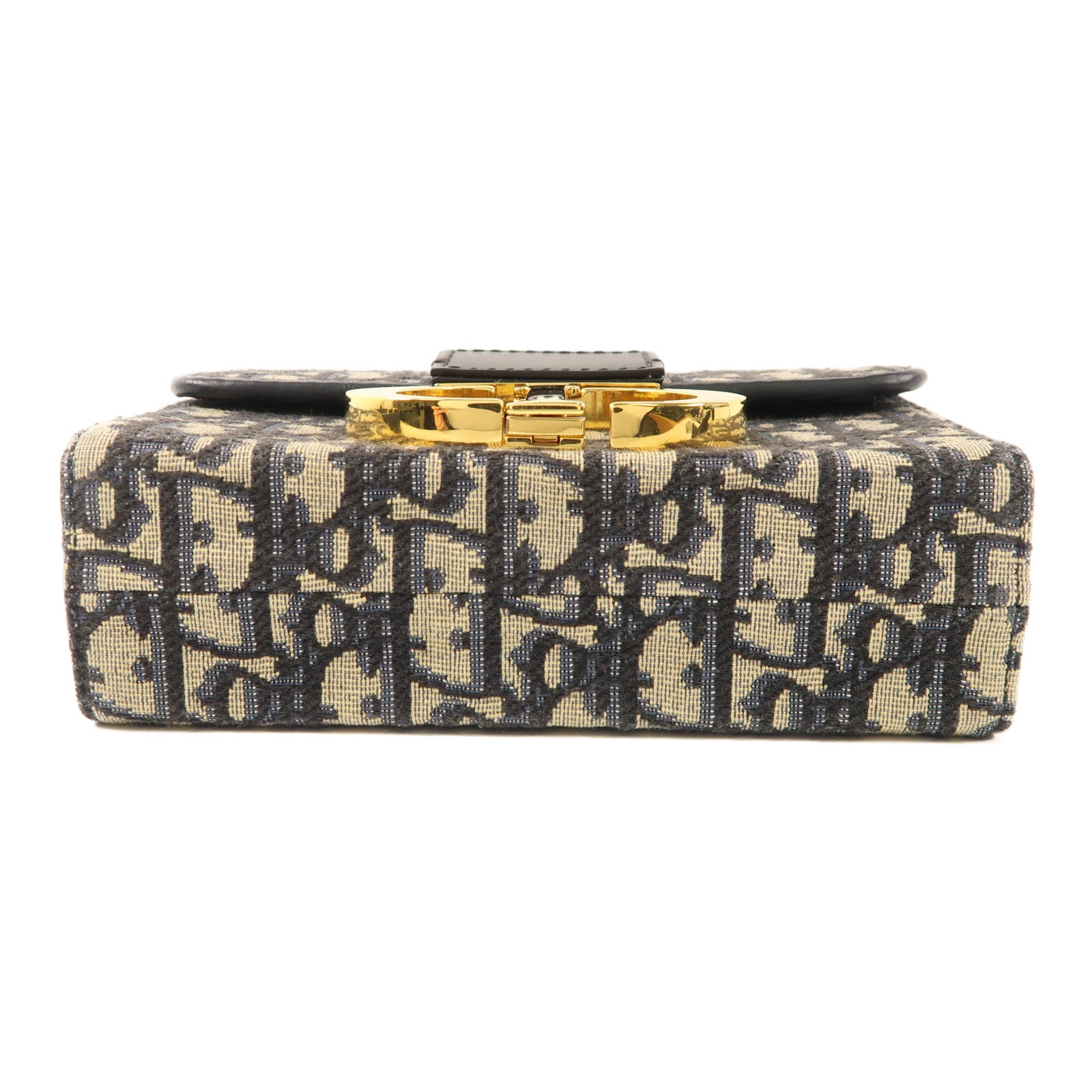 Dior 帆布30 Montaigne金扣肩背袋