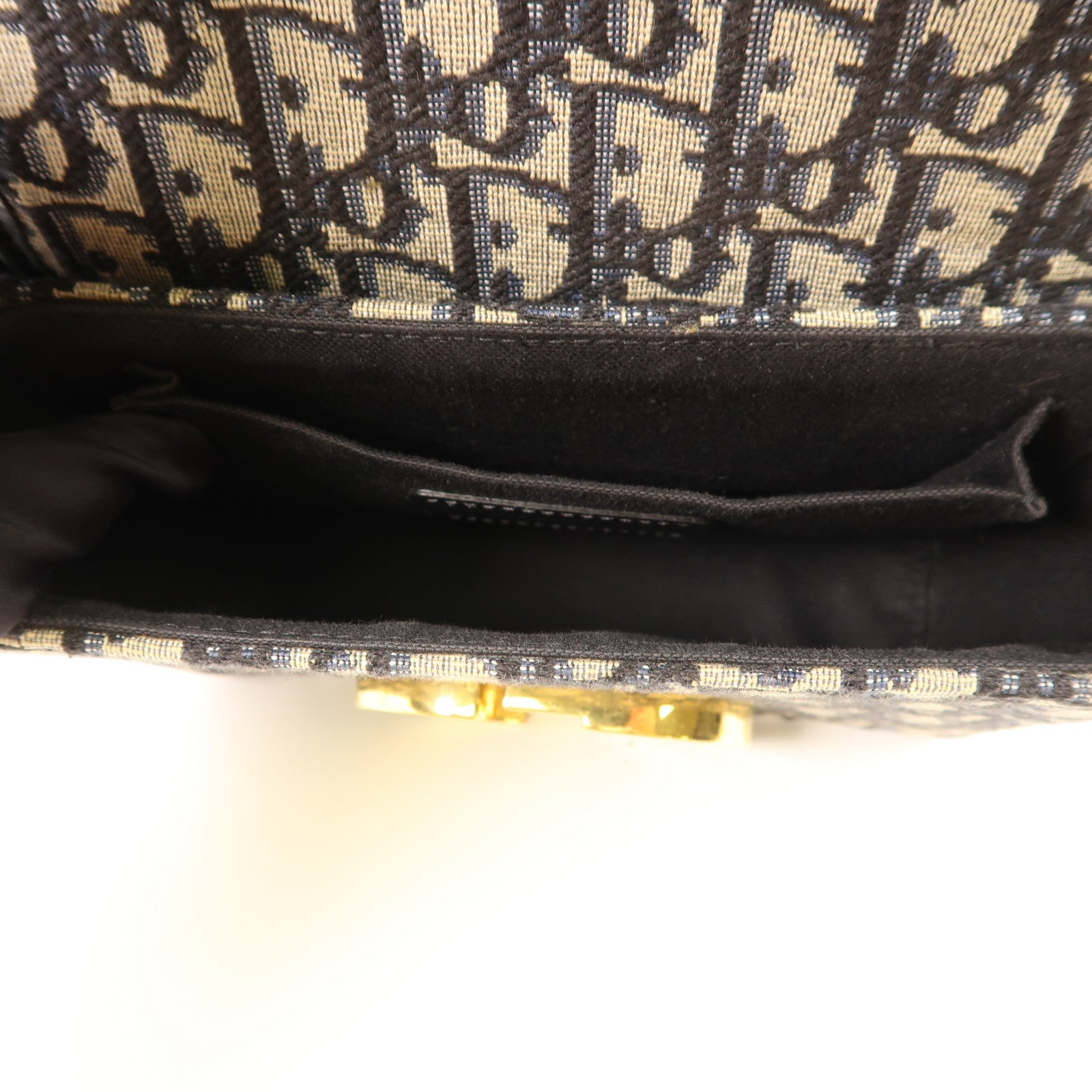 Dior 帆布30 Montaigne金扣肩背袋