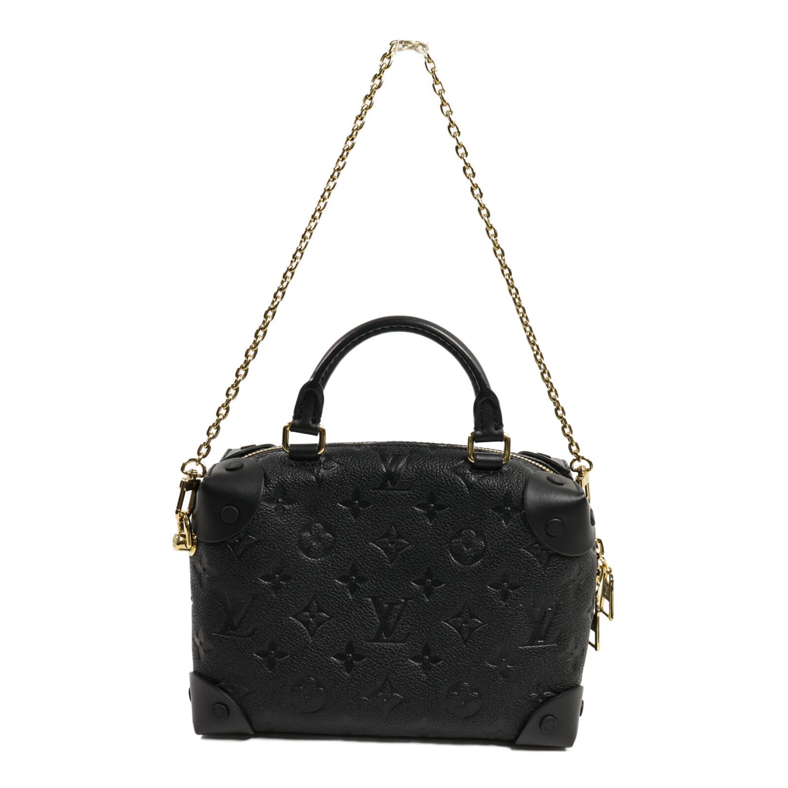 LOUIS VUITTON Monogram Empreinte Petite手挽肩背兩用袋