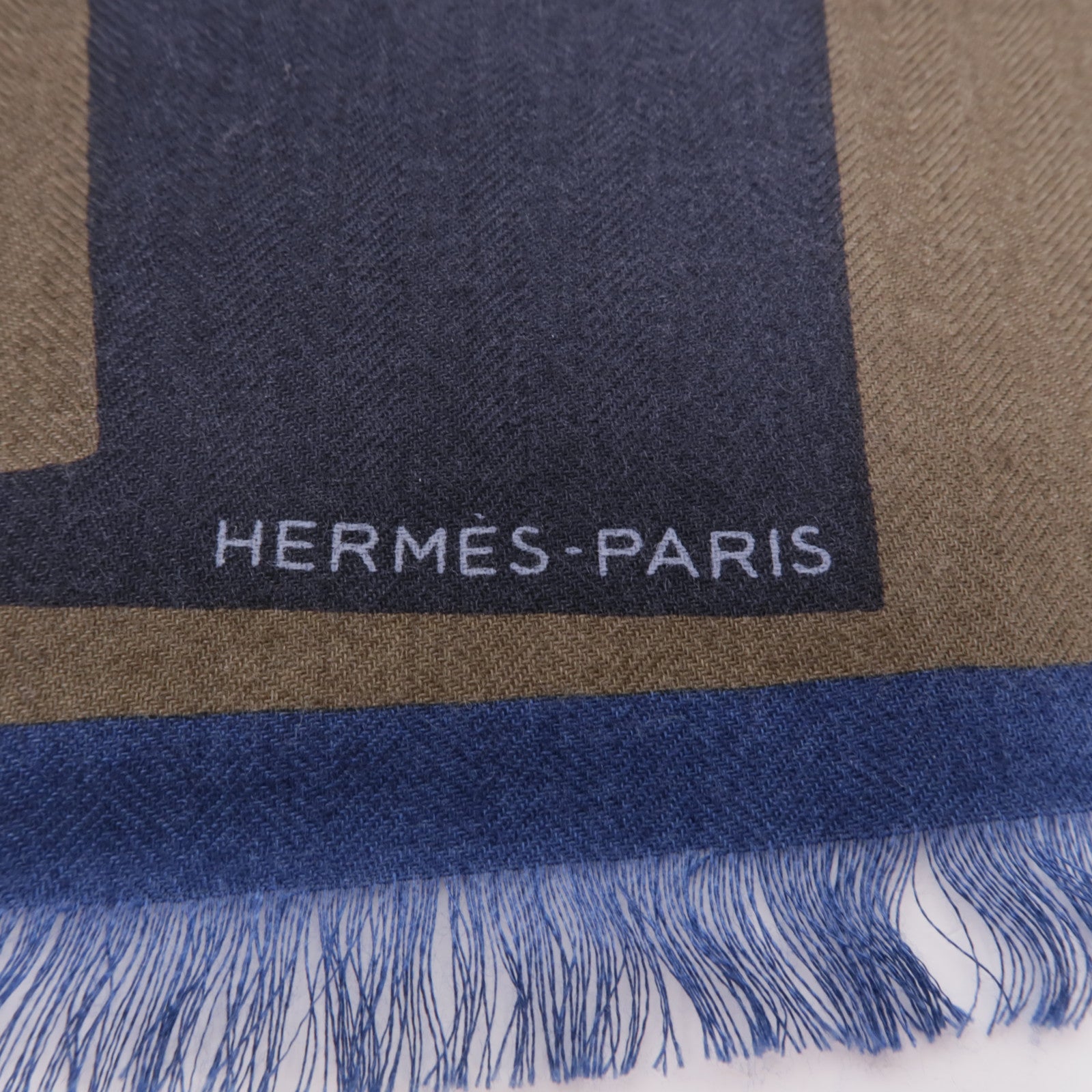 HERMES 羊毛/絲質Scarf圍巾