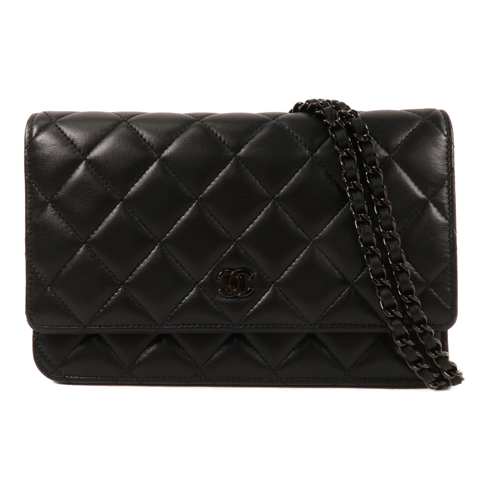 CHANEL 羊皮皮革WOC Wallet On Chain鏈帶肩背袋