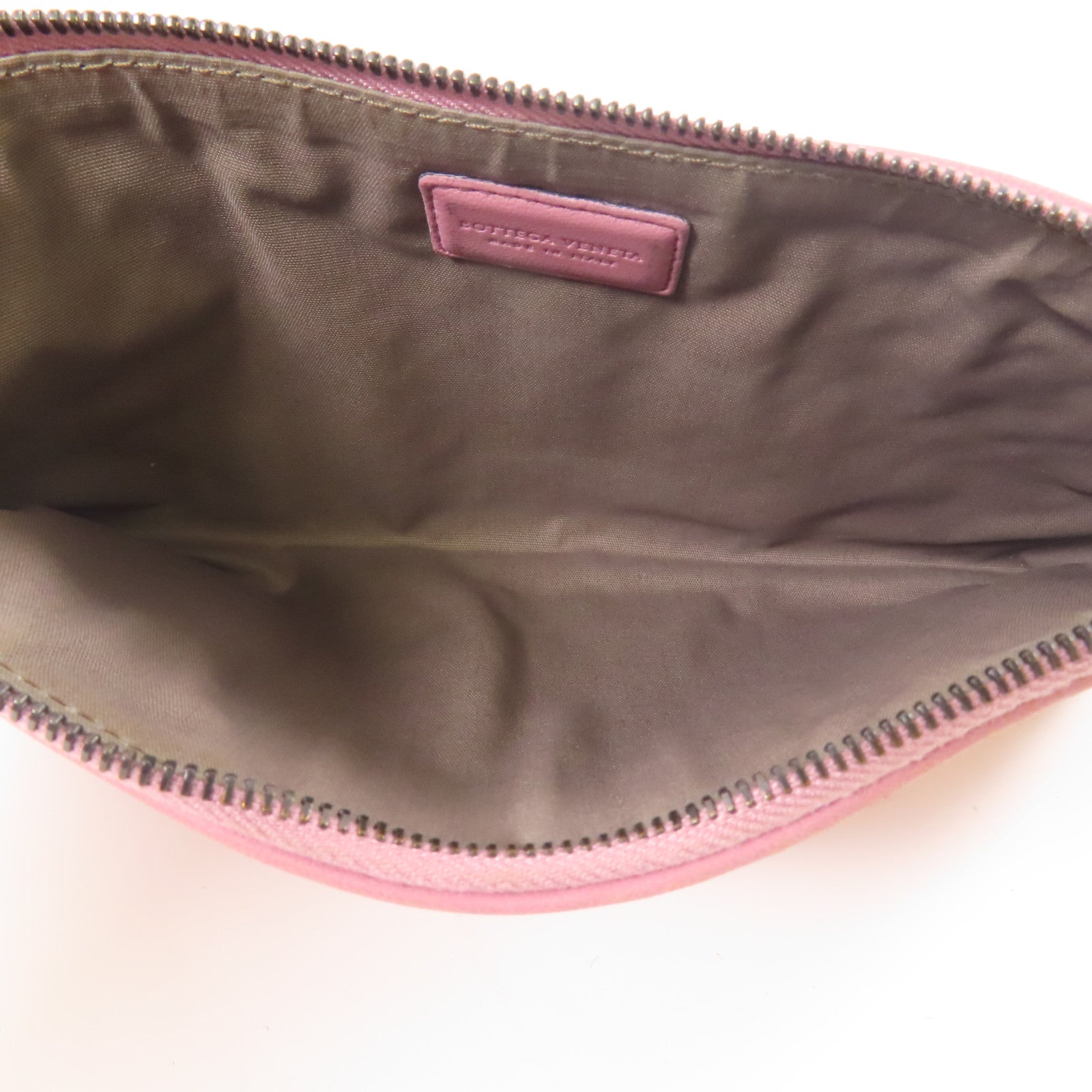 BOTTEGA VENETA 皮革Pouch手拿包粉紅色