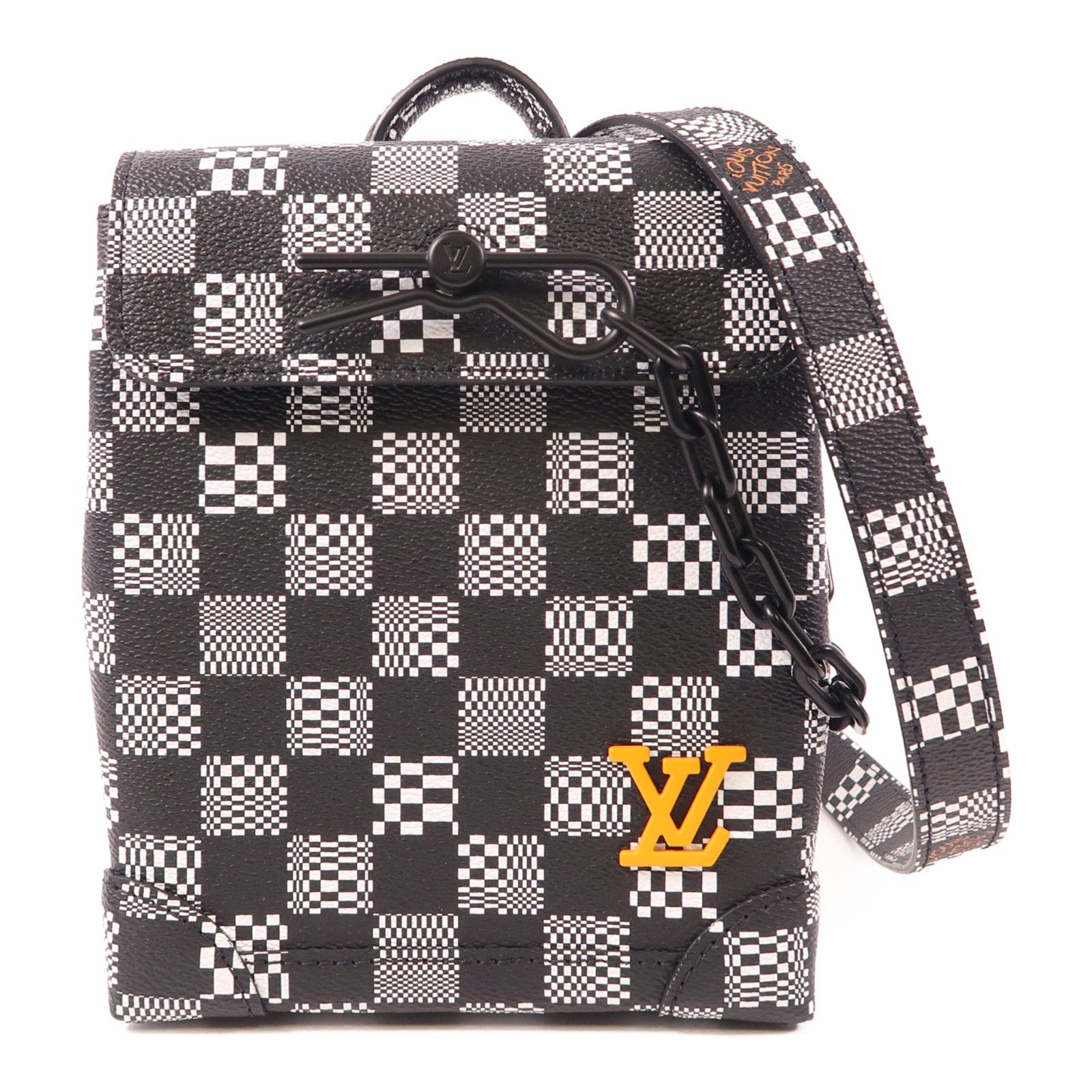 LOUIS VUITTON Damier Distorted Steamer XS手挽肩背兩用袋