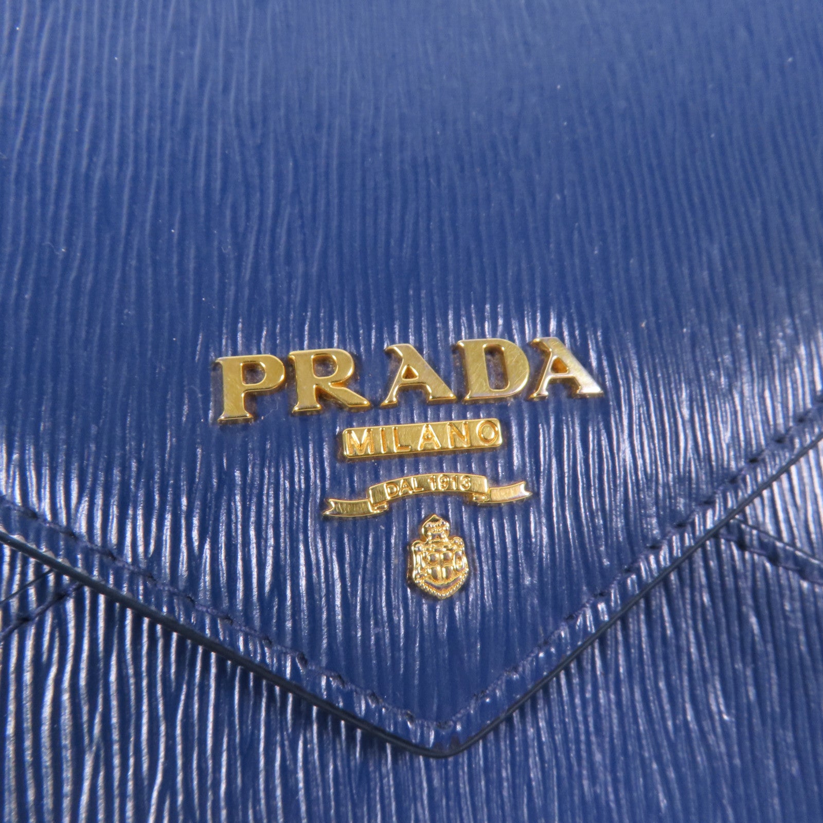 PRADA 牛皮皮革Long Wallet金扣長錢包