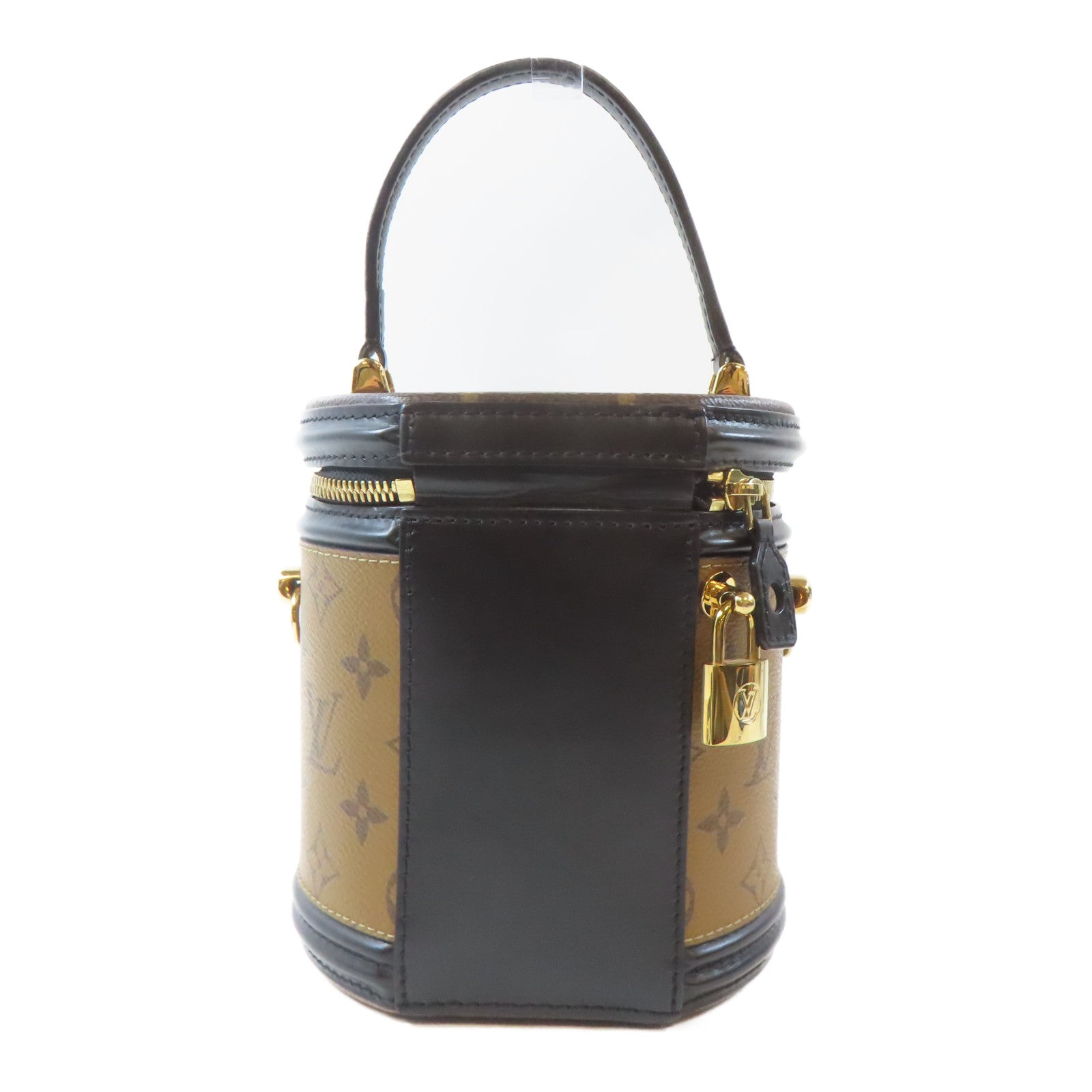 LOUIS VUITTON 【激減優惠】Monogram Reverse Cannes金扣手挽肩背兩用袋啡色